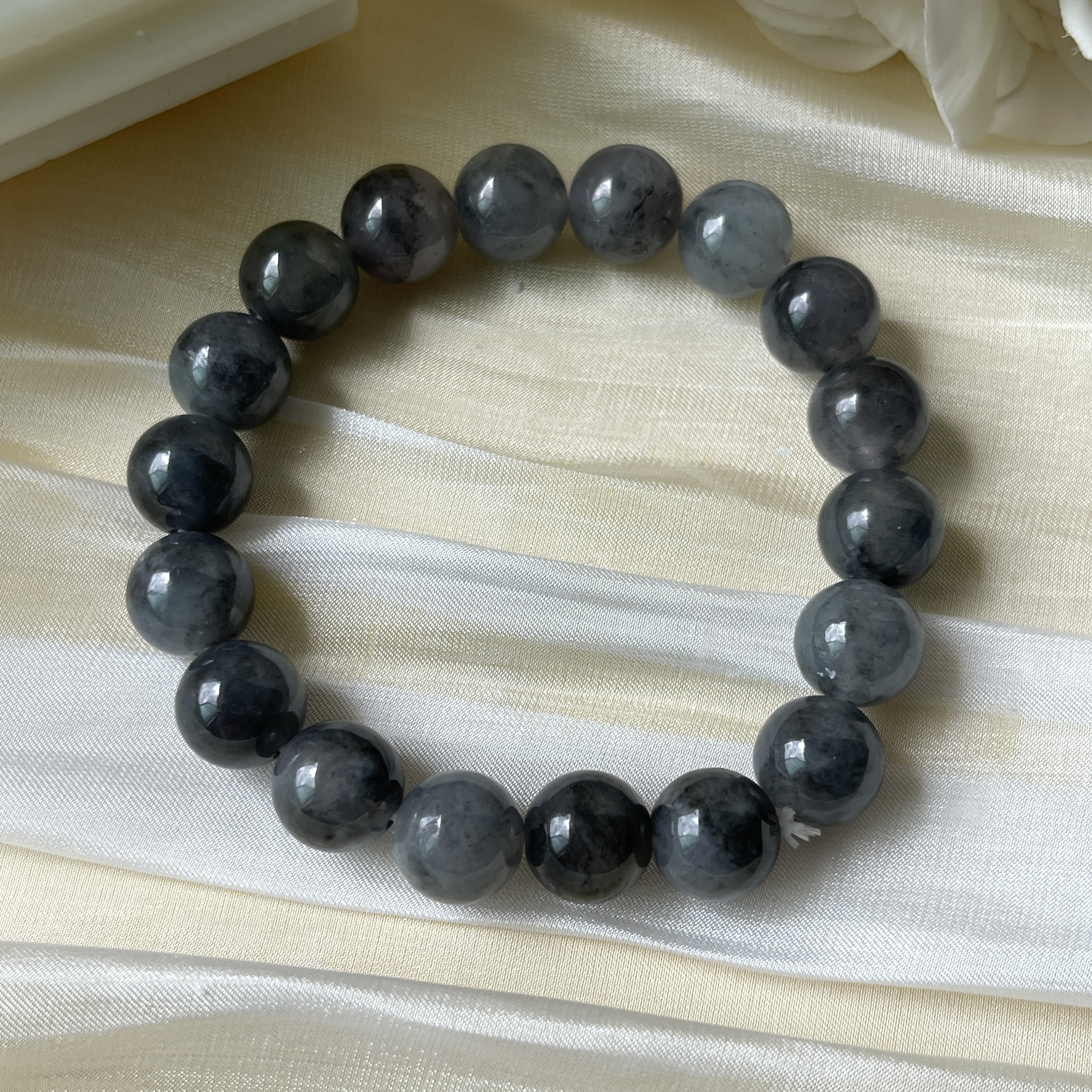 The Black Meteor Jade Bracelet (PJA00215)