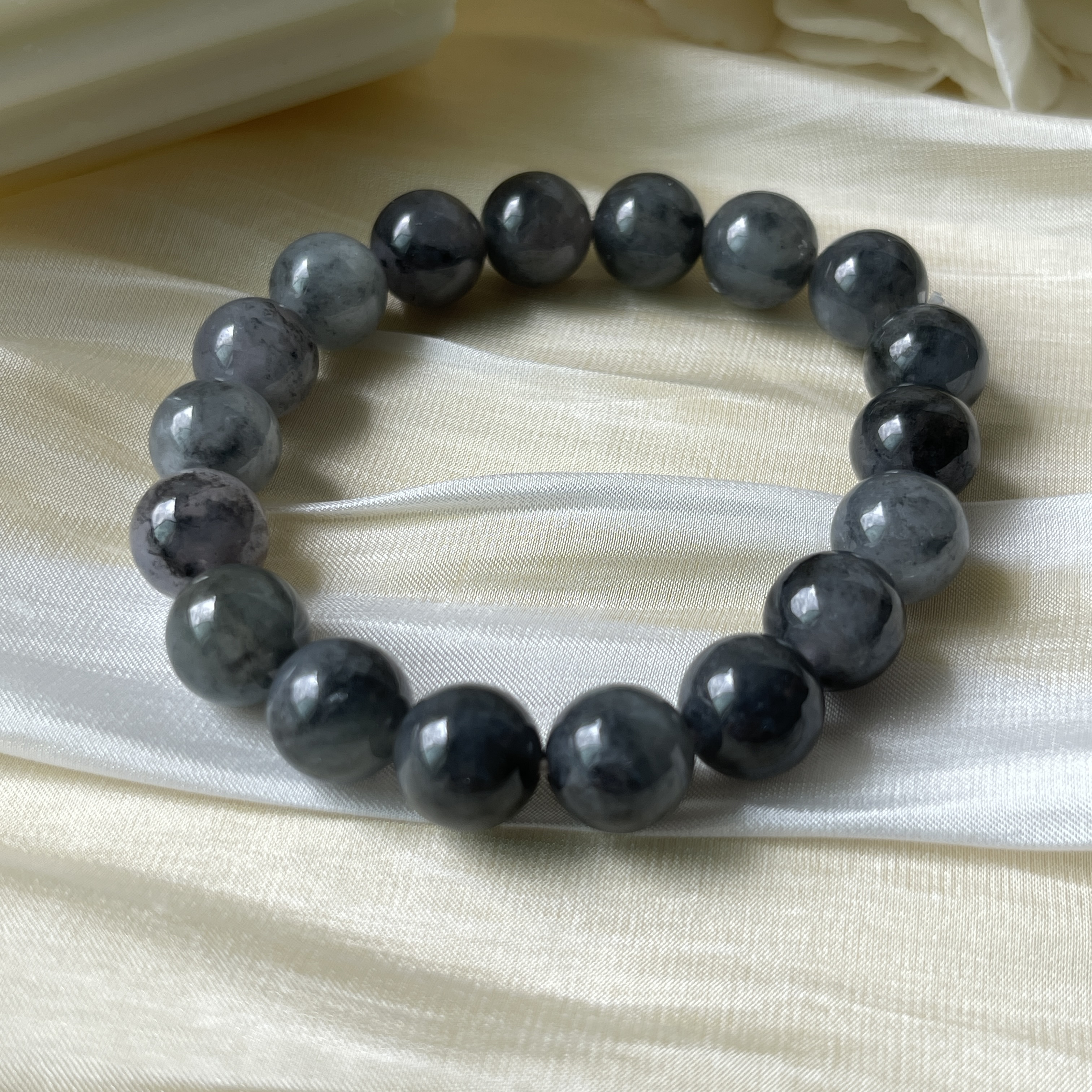 The Black Meteor Jade Bracelet (PJA00215)