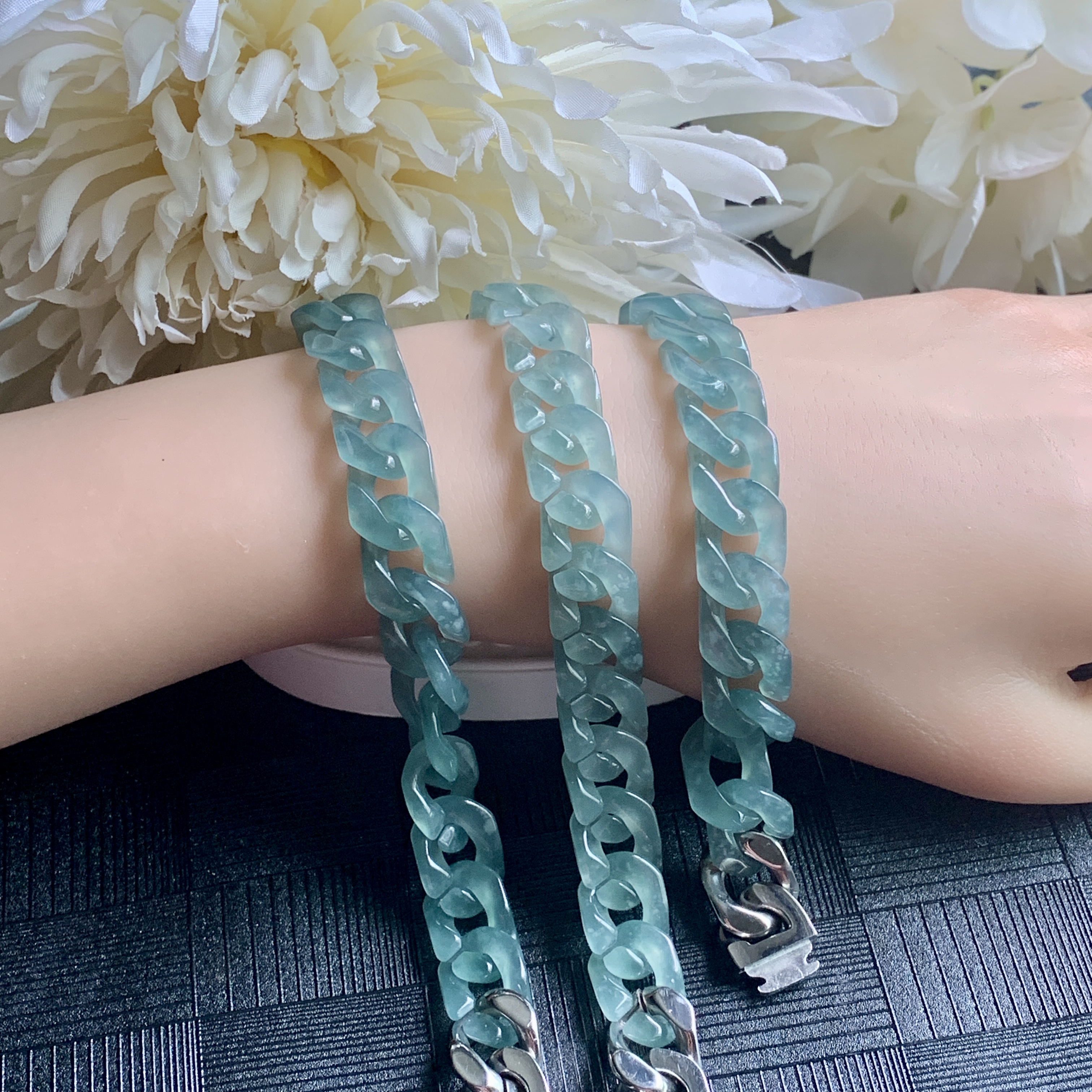 Blue Cuban Link Bracelet (PJA00964