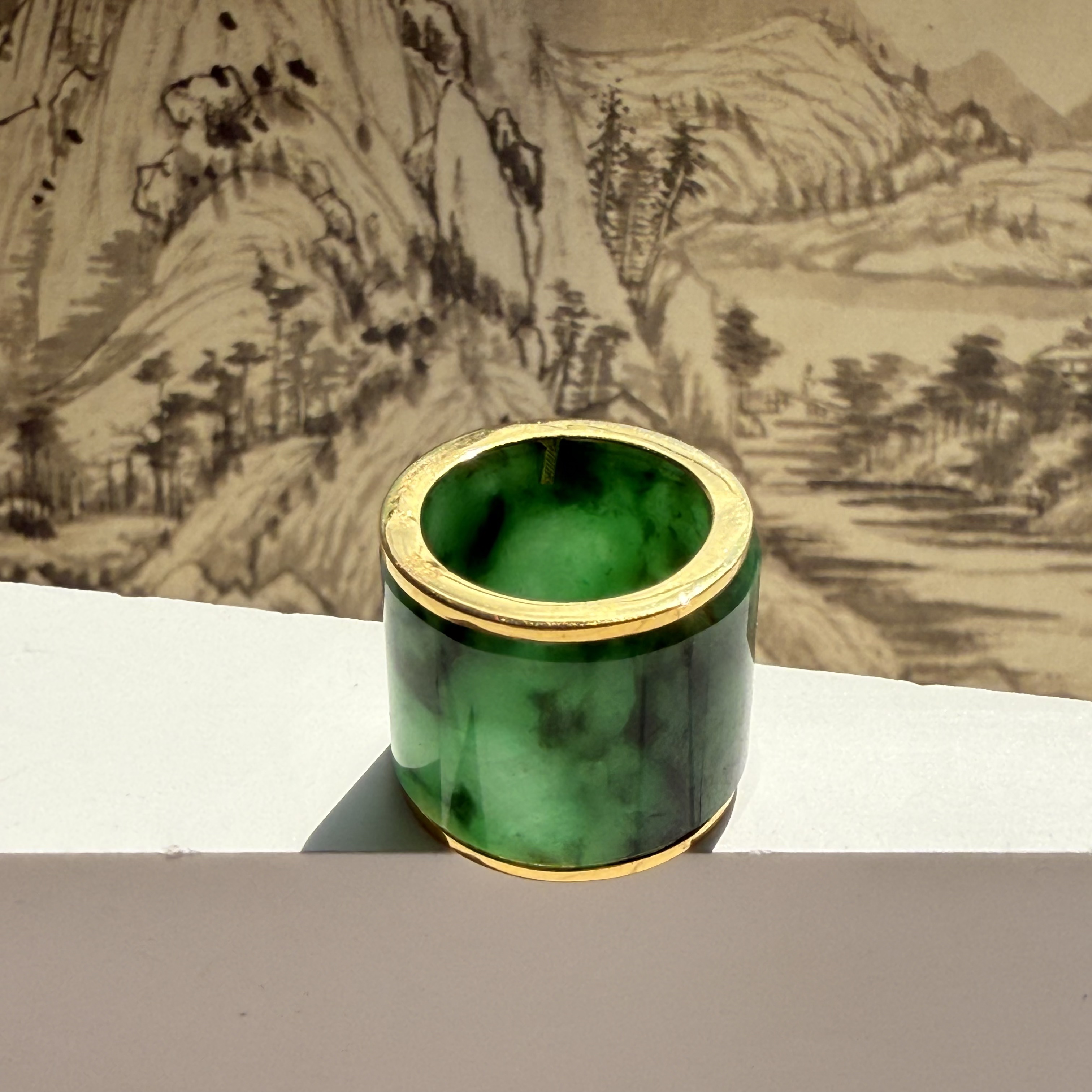 Green Jade Barrel Pendant - Lu Lu Tong 路路通 (PJA00742)