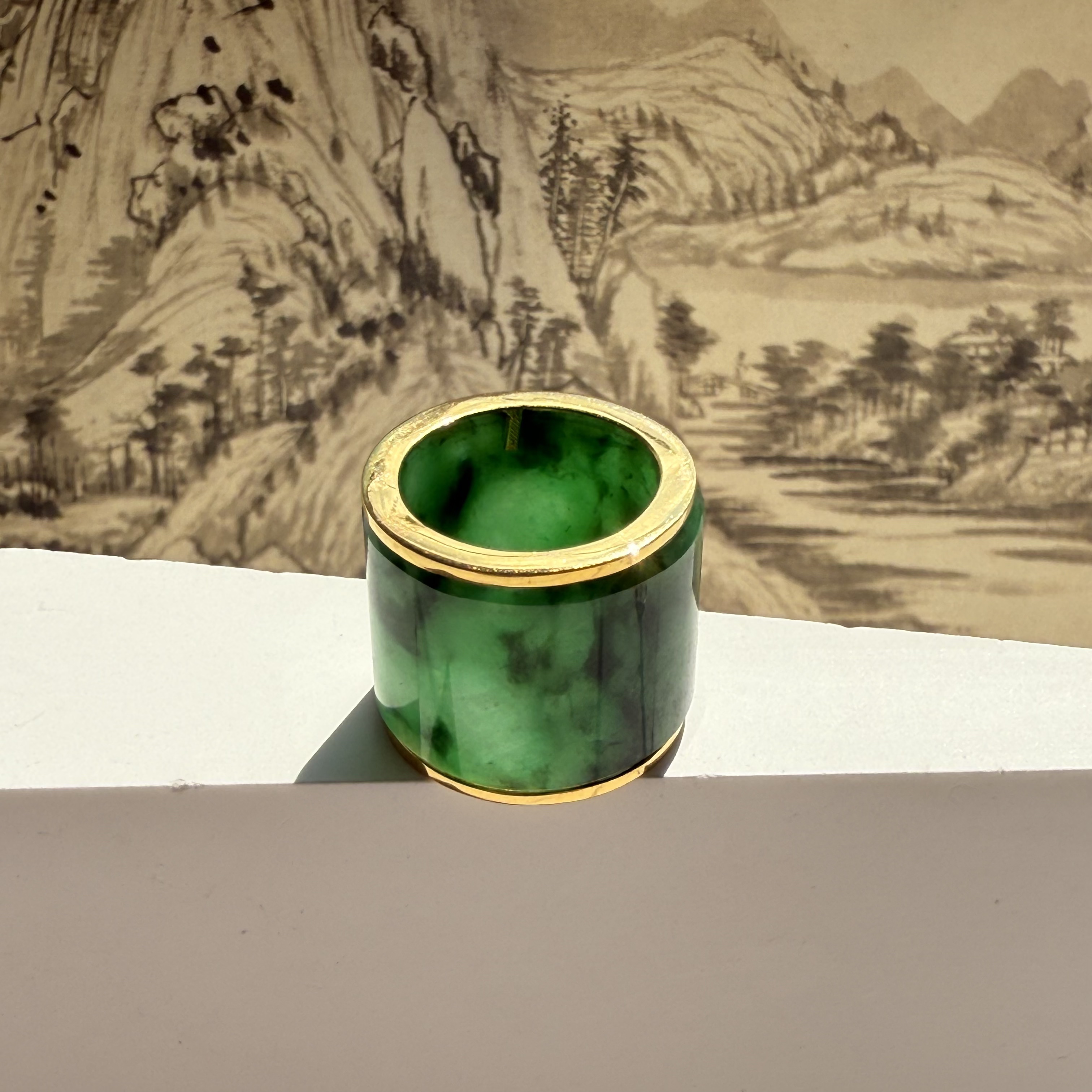 Green Jade Barrel Pendant - Lu Lu Tong 路路通 (PJA00742)