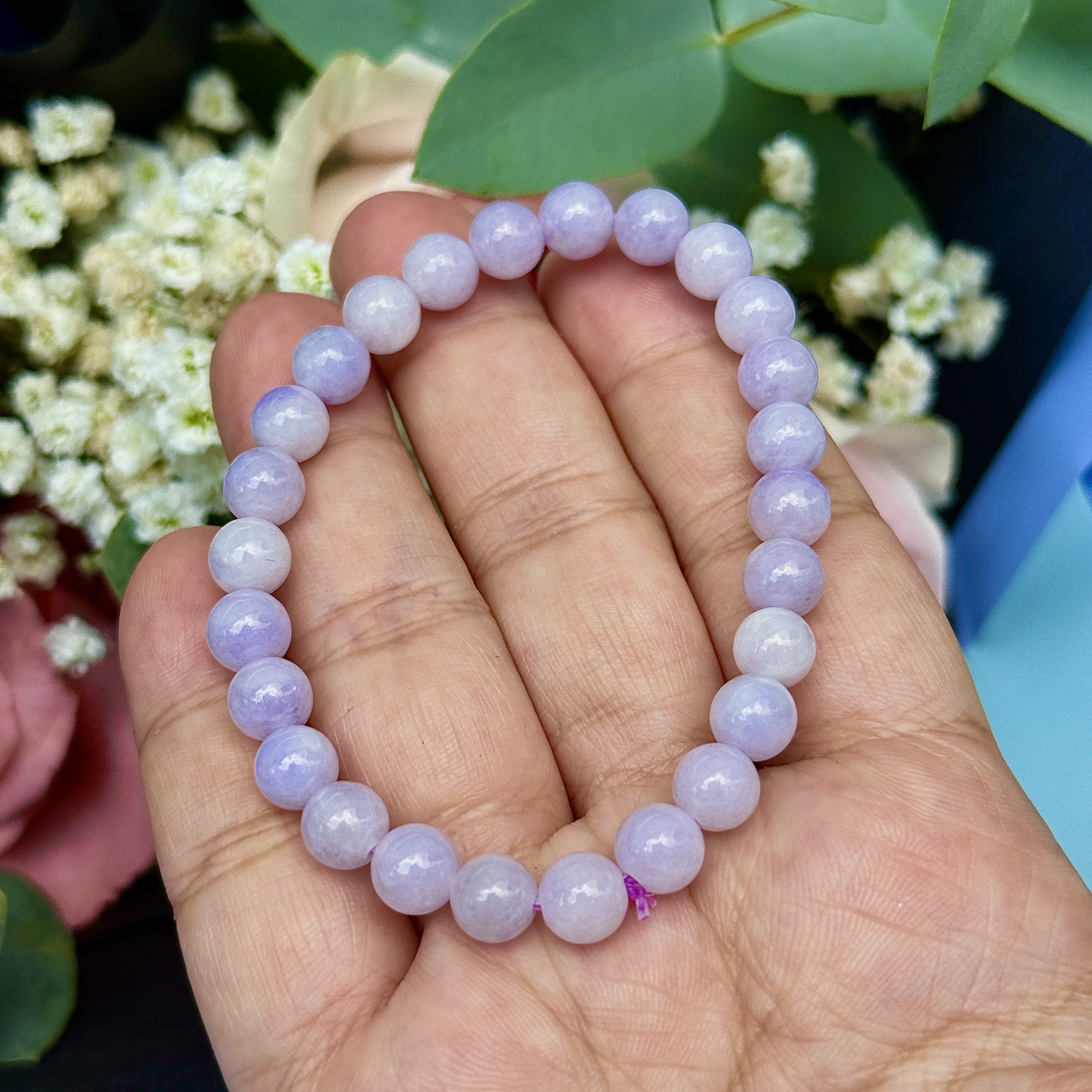 Lavender Jade Bracelet (PJA00936)