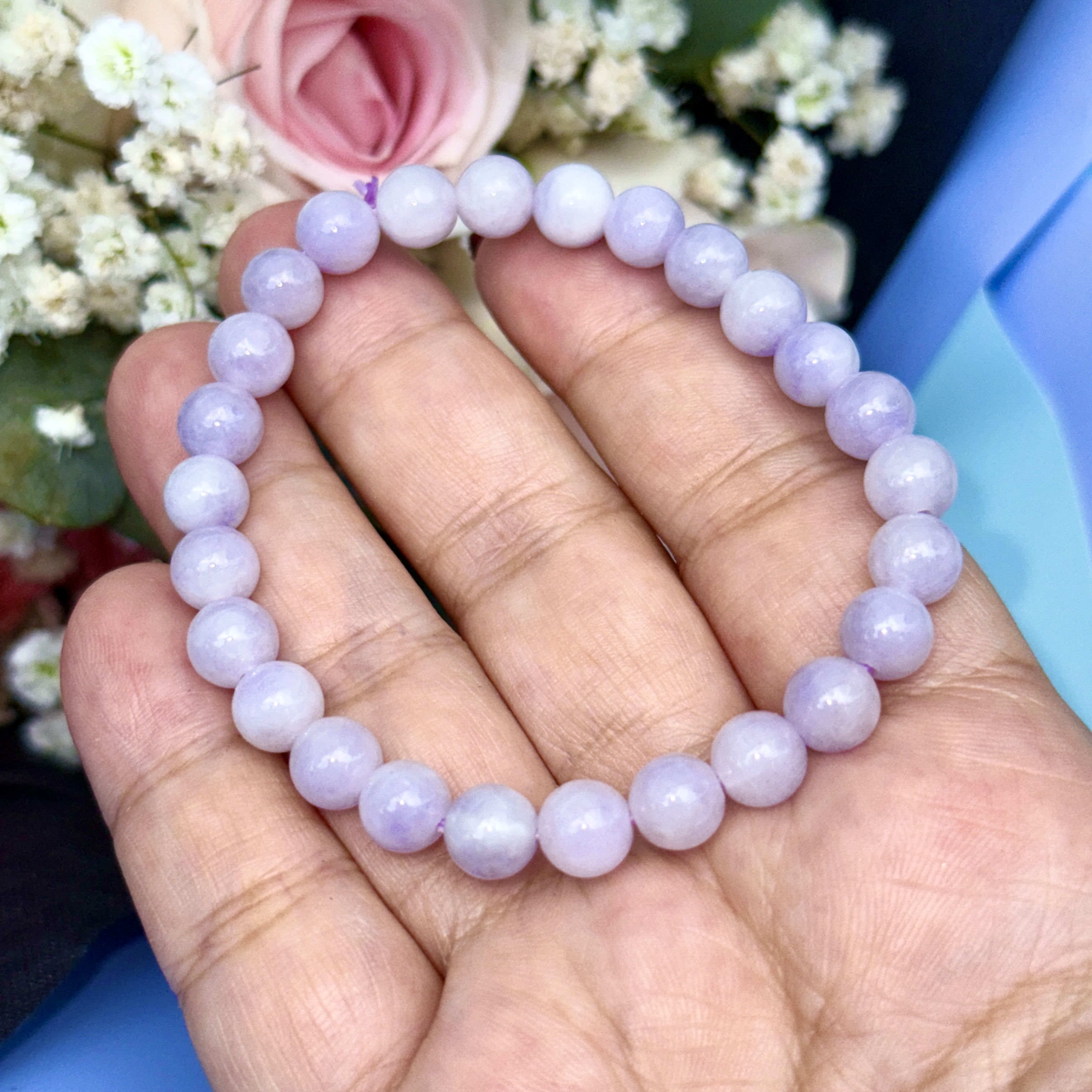 Lavender Jade Bracelet (PJA00936)