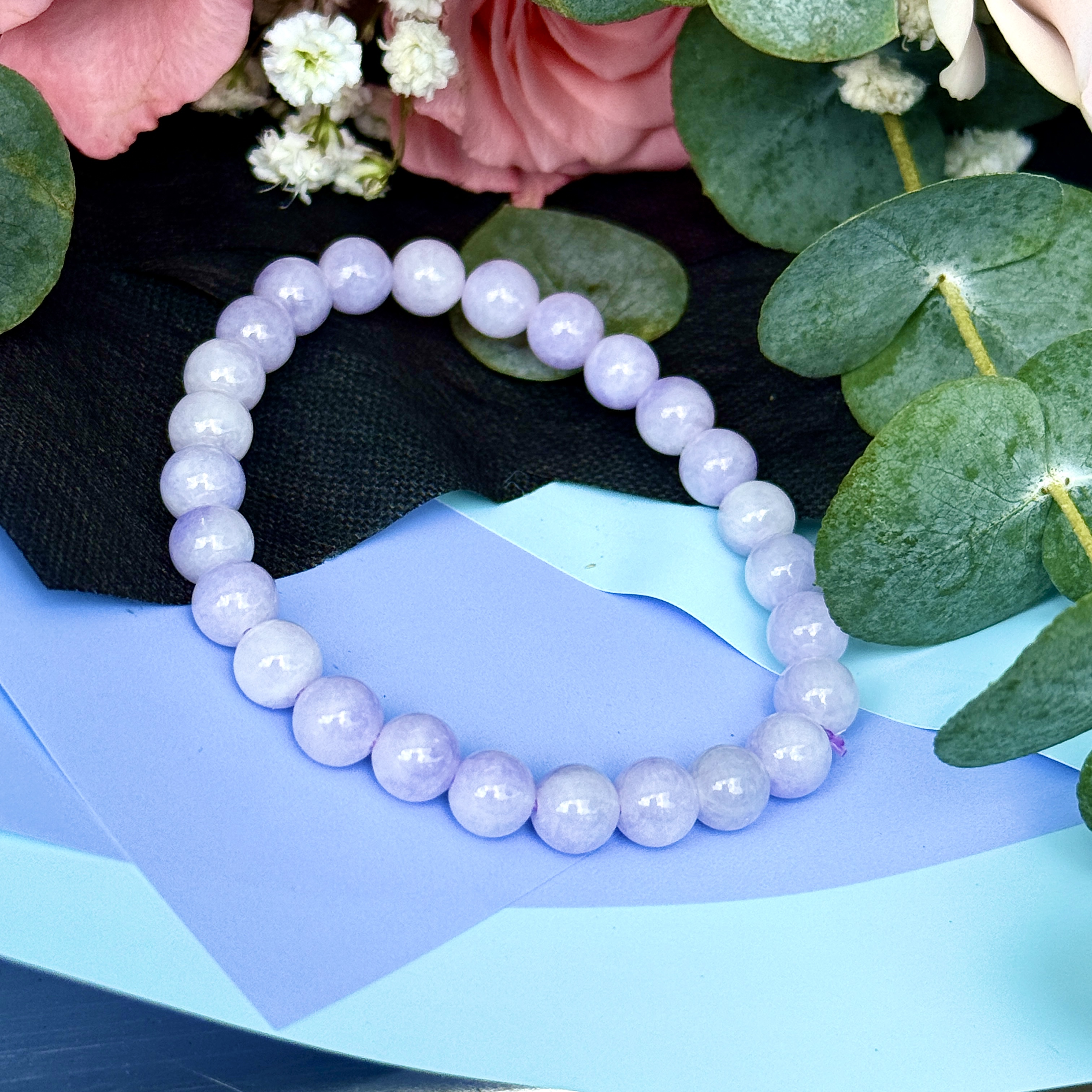 Lavender Jade Bracelet (PJA00936)