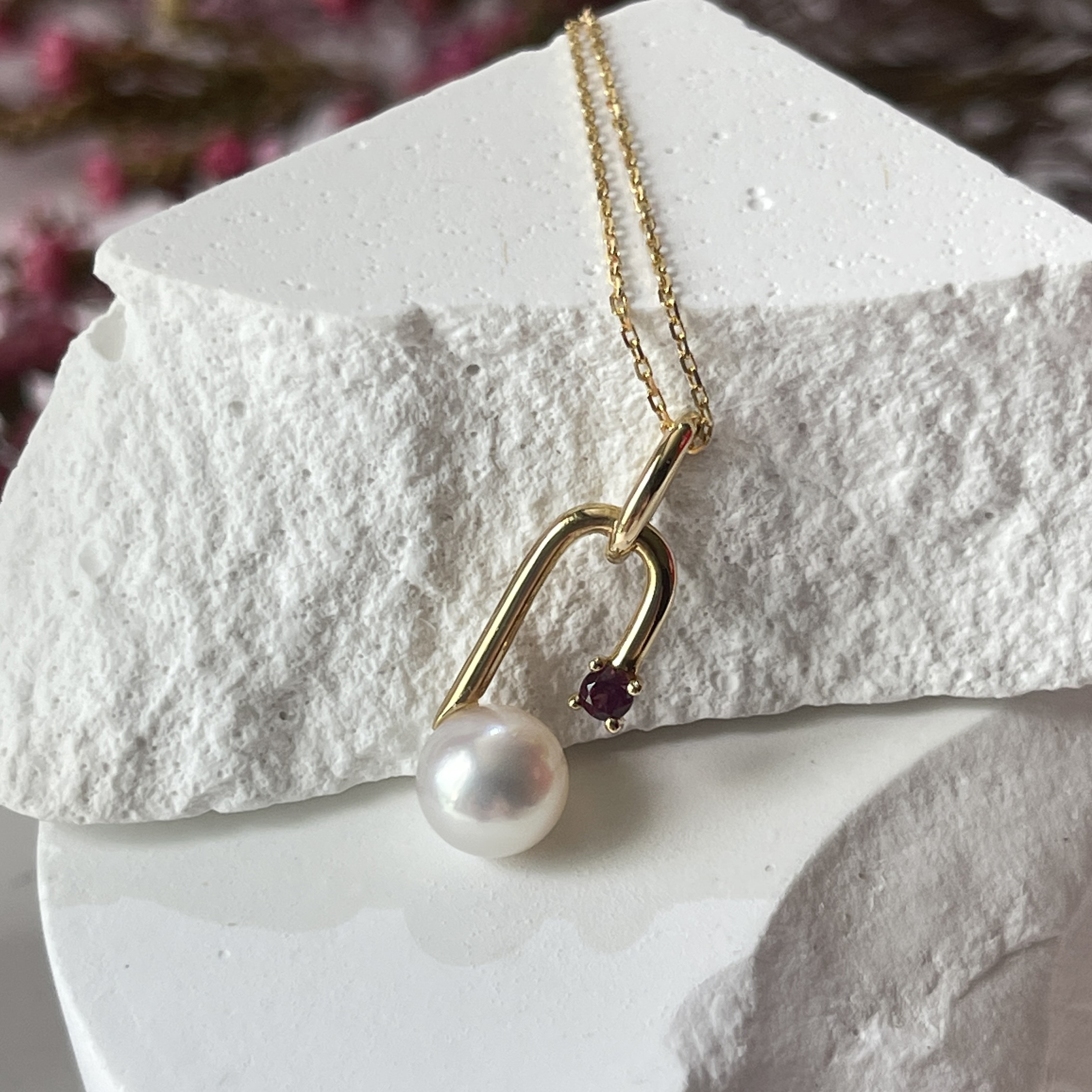 7.1mm Akoya Pearl 18k Yellow Gold Pendant (PPE00003)