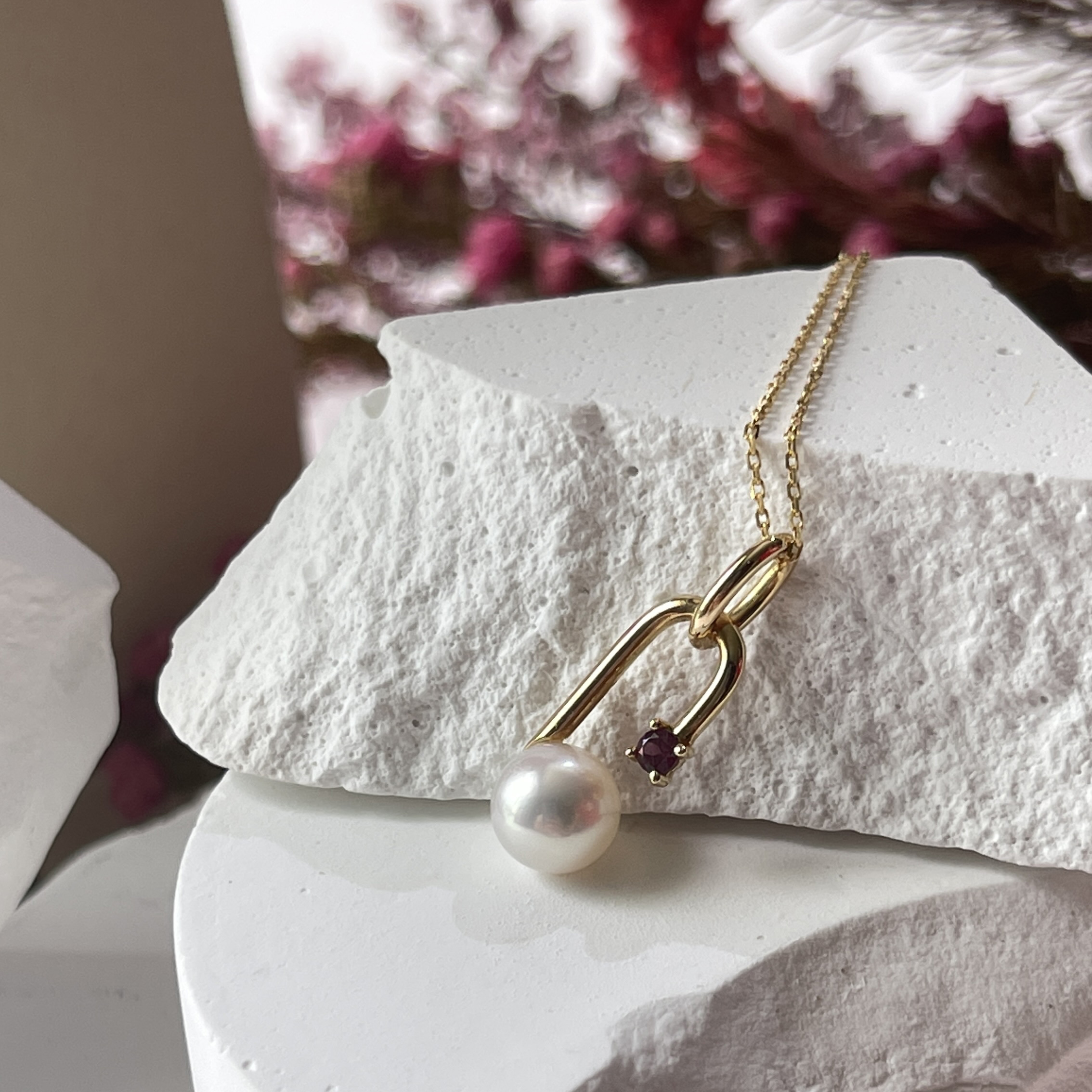 7.1mm Akoya Pearl 18k Yellow Gold Pendant (PPE00003)