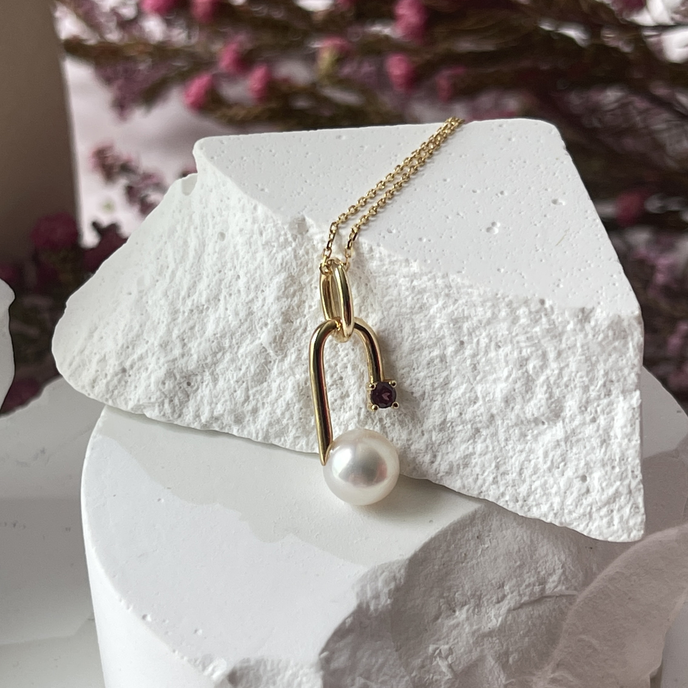 7.1mm Akoya Pearl 18k Yellow Gold Pendant (PPE00003)