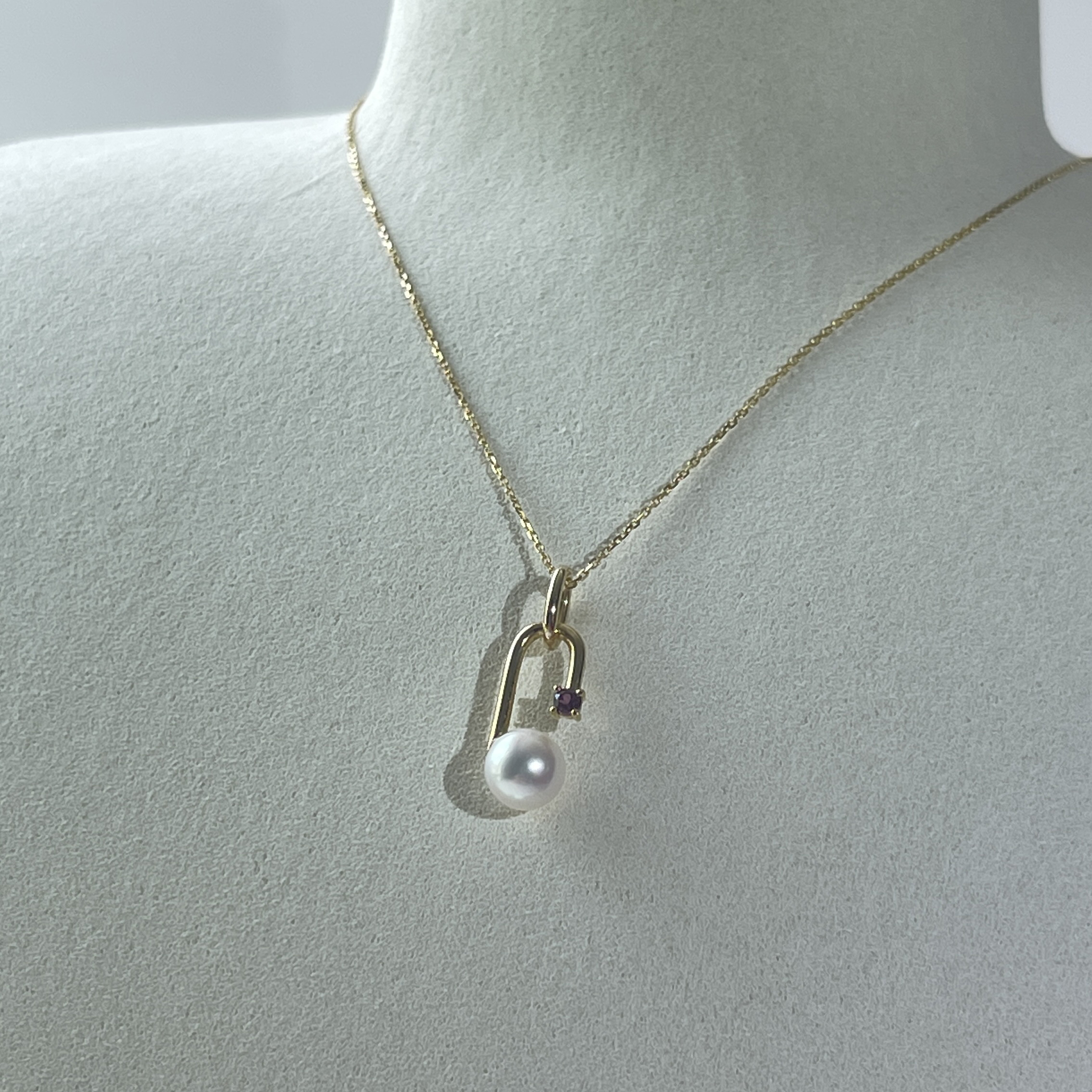 7.1mm Akoya Pearl 18k Yellow Gold Pendant (PPE00003)