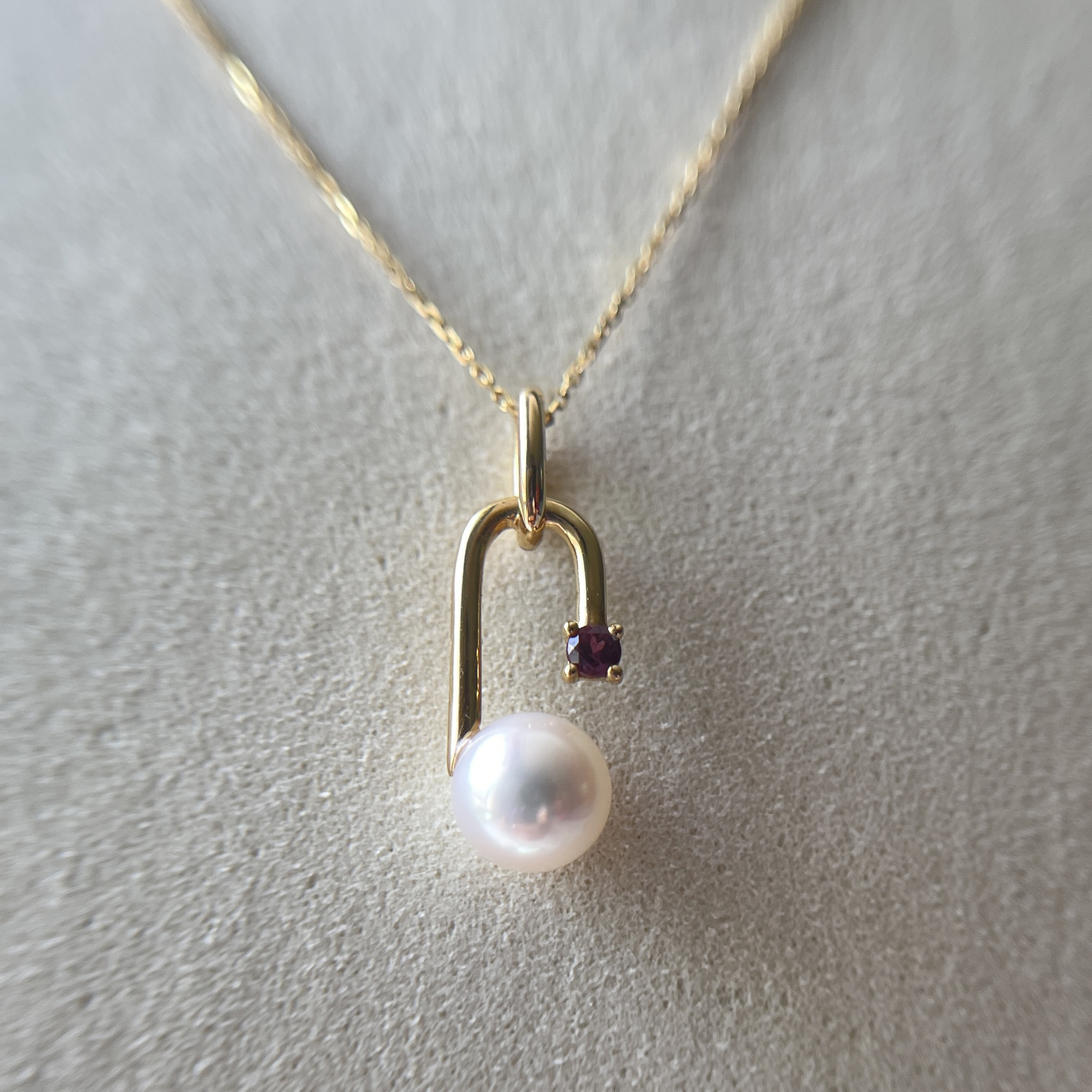 7.1mm Akoya Pearl 18k Yellow Gold Pendant (PPE00003)