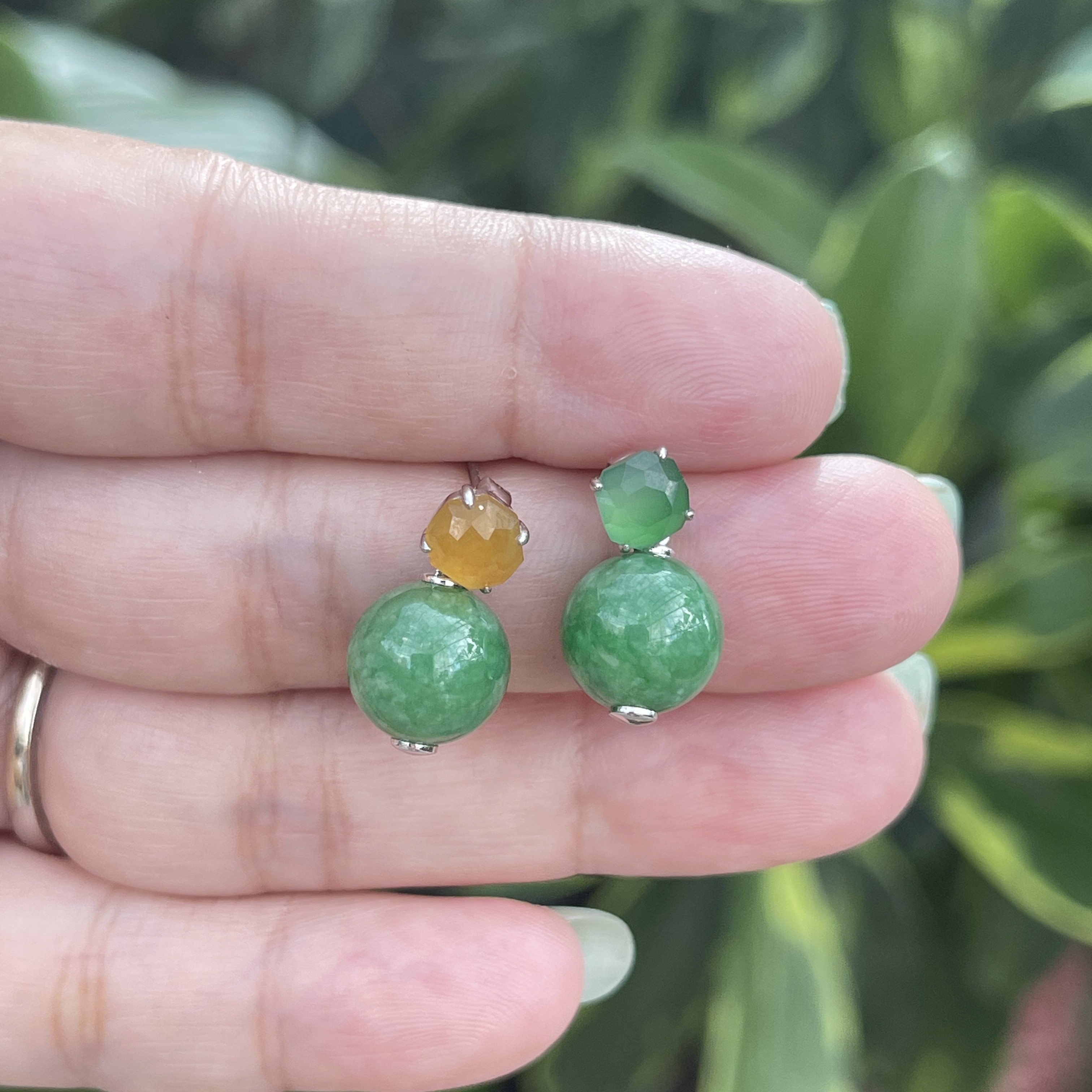 Versatile Jade Earrings (PJA00558)