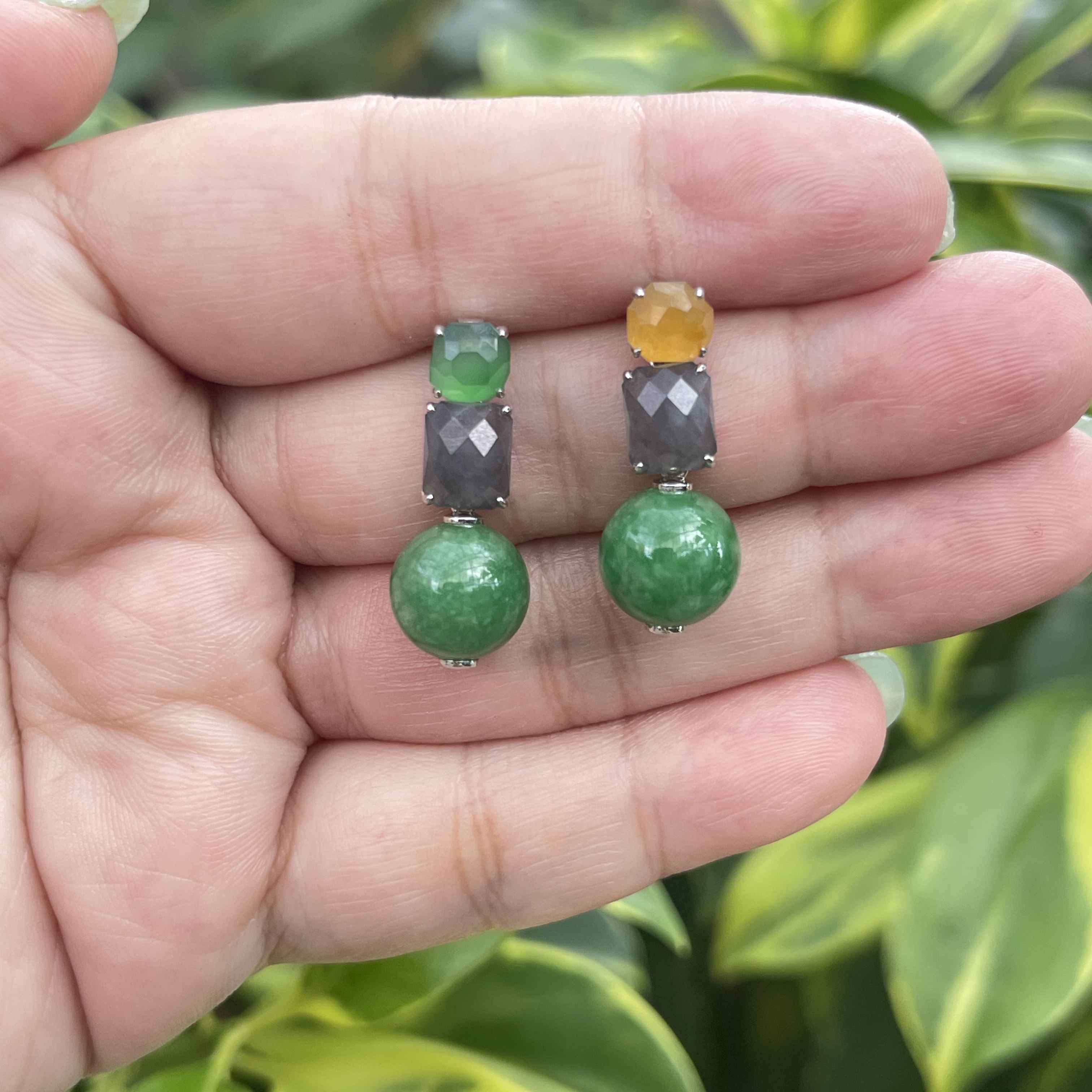 Versatile Jade Earrings (PJA00558)