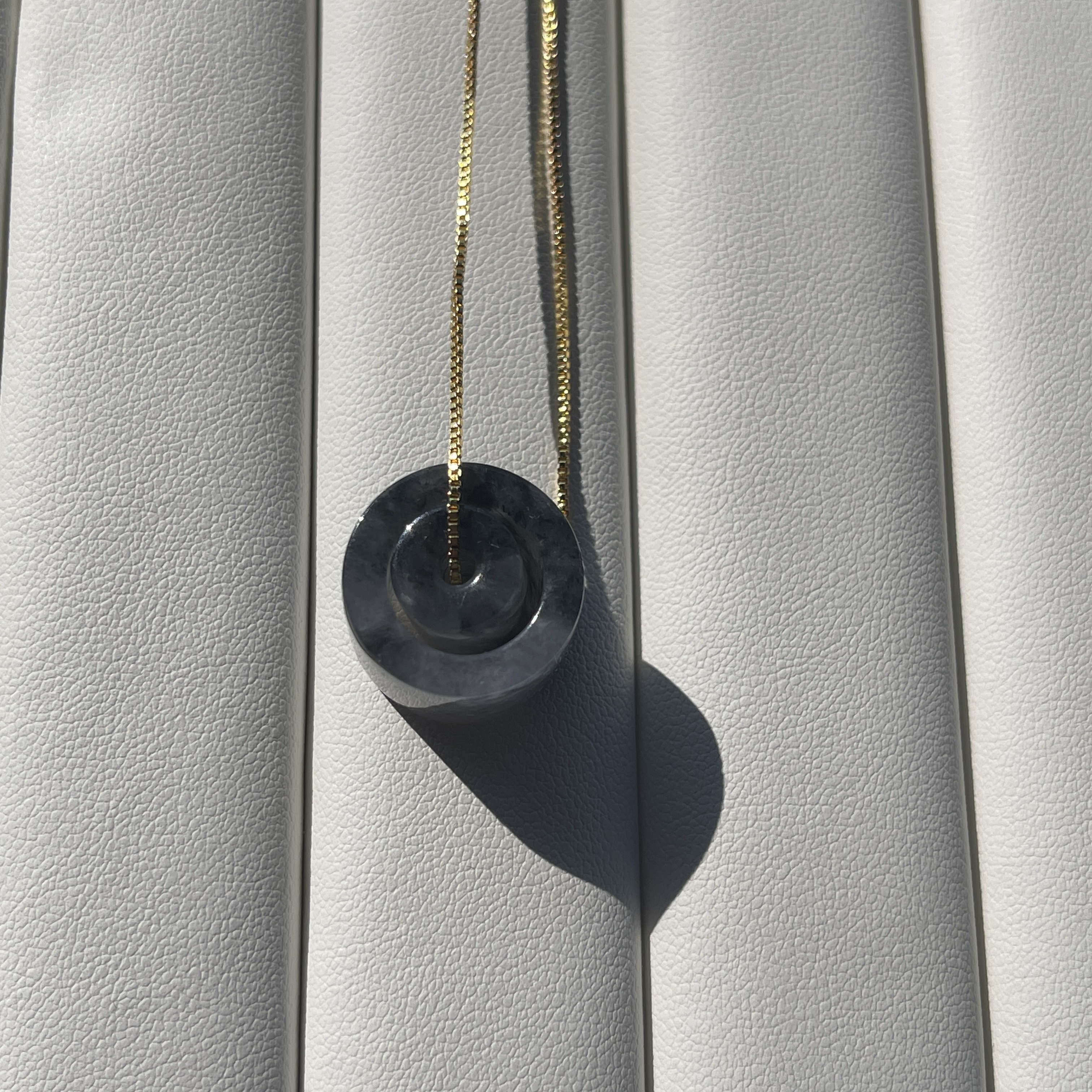 Wuji Barrel Shaped Jade Pendant (PJA00415)