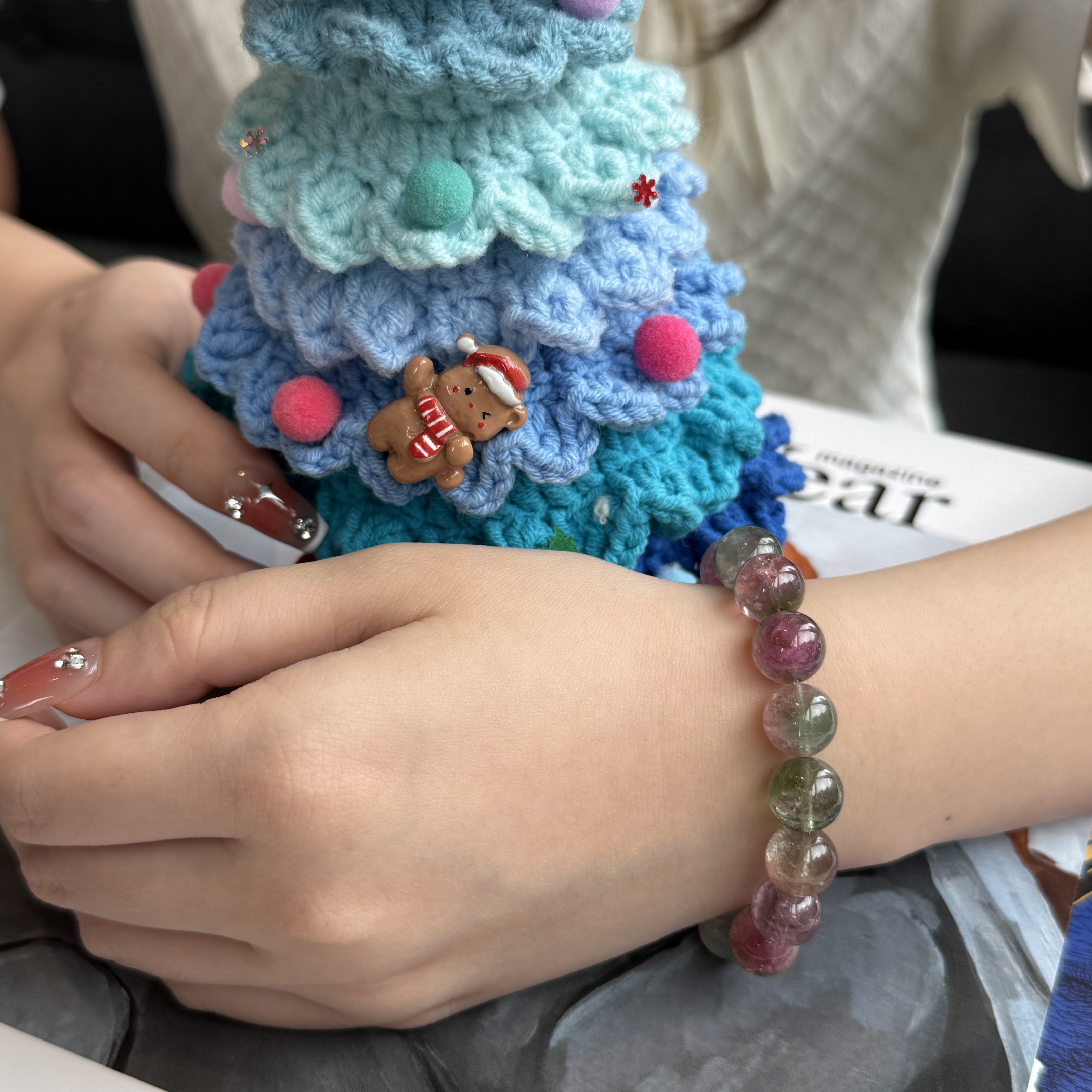 Watermelon Tourmaline Bracalet (POT00034)