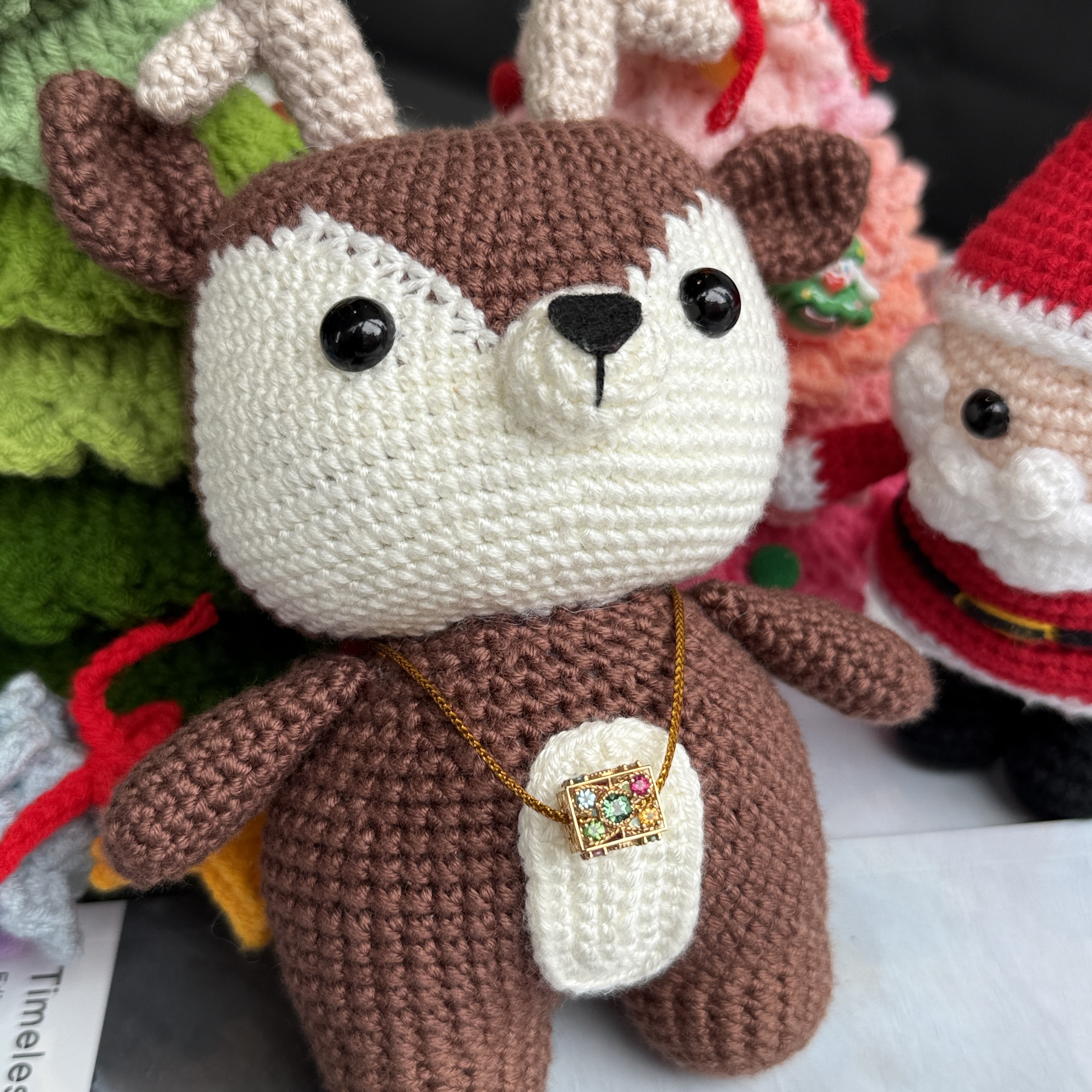 18K Yellow Gold Multicolour Tourmaline Pendant/Charm (POT00029)