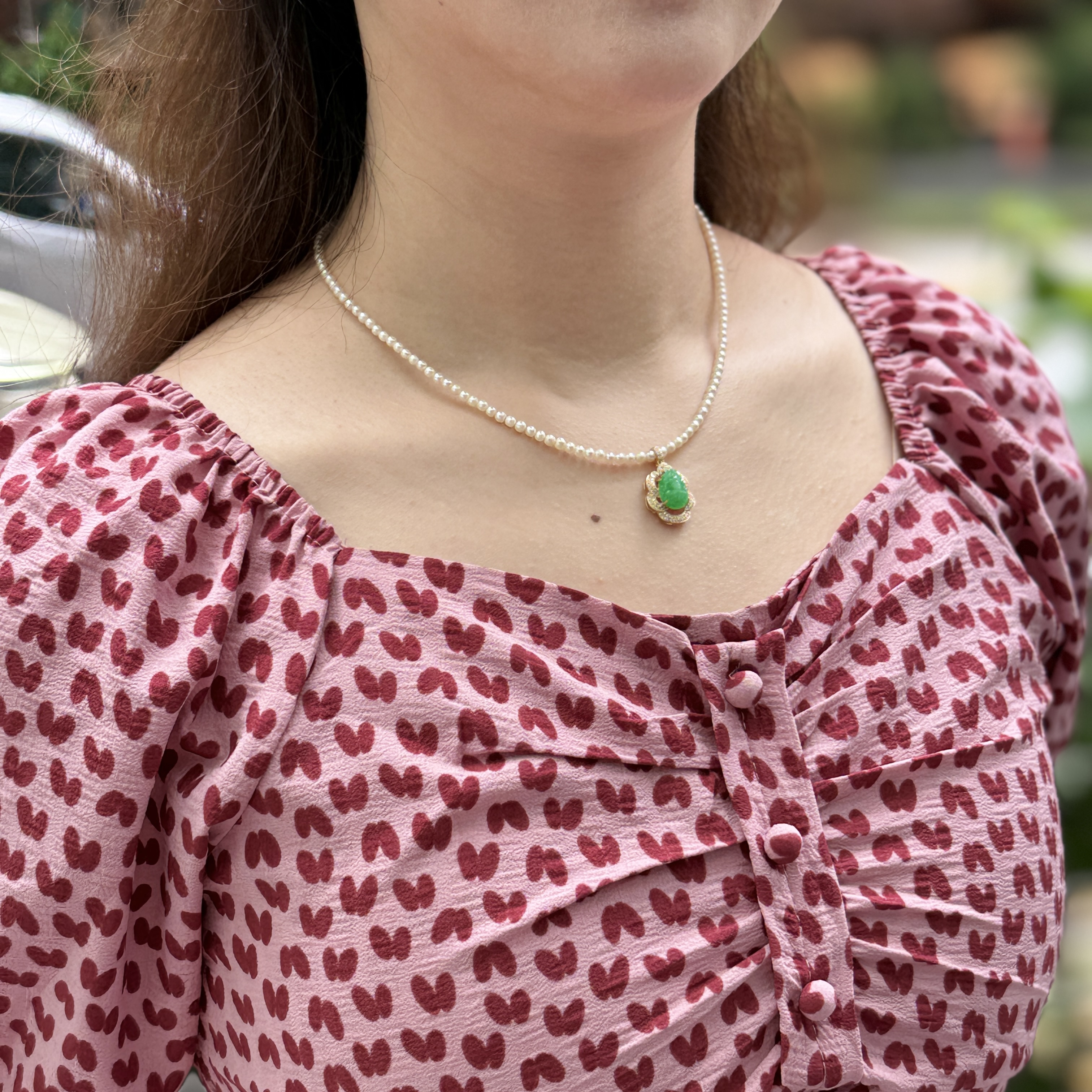 18K Yellow Gold Vivid Green Pixiu Jade Pendant (PJA00495)
