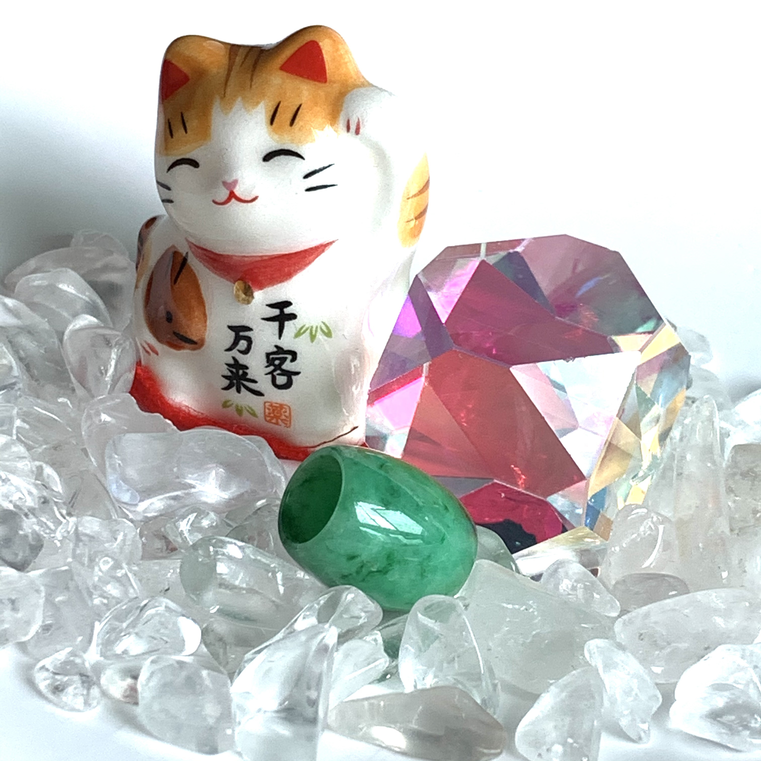 Green Jade Barrel "Lu Lu Tong" (PJA00586)