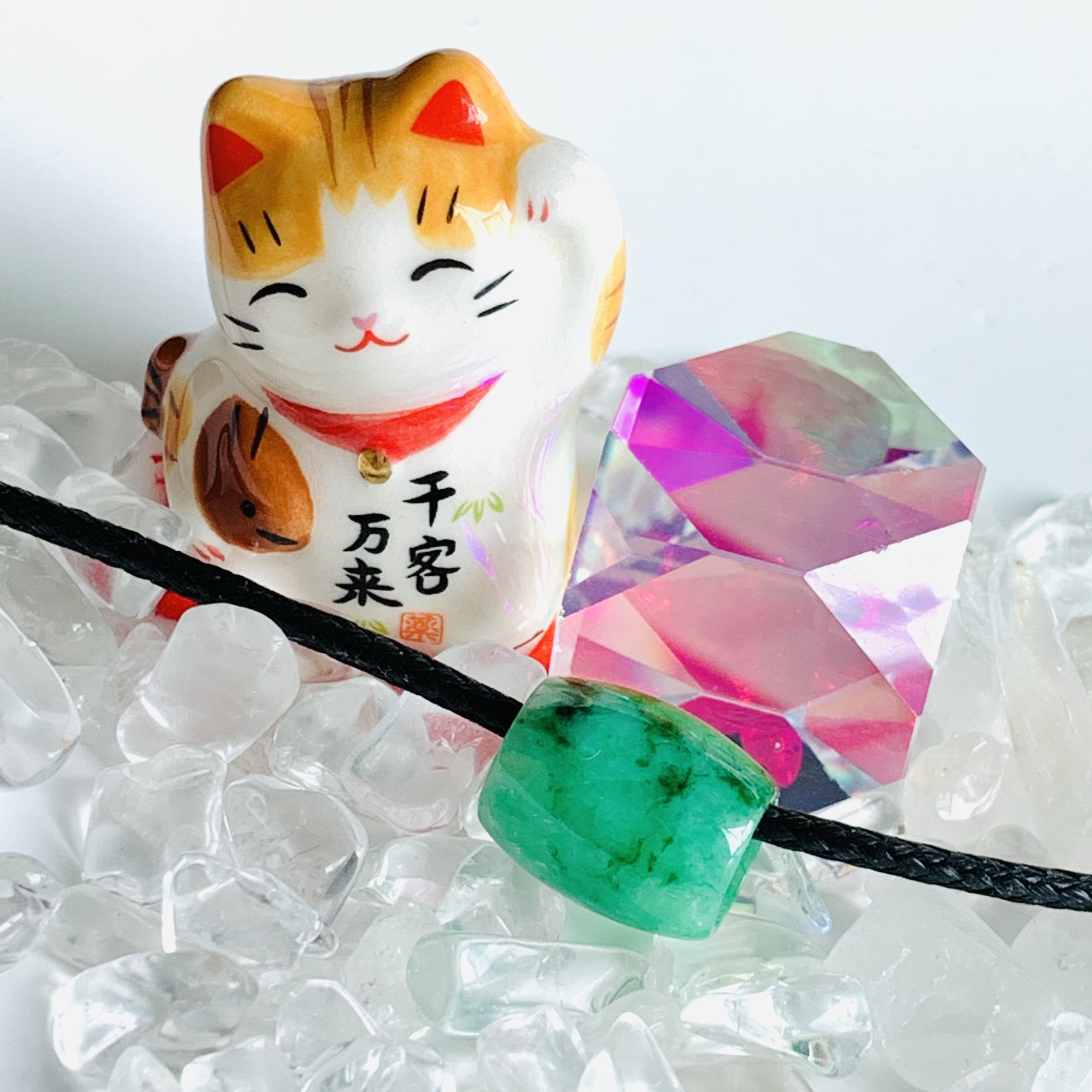 Green Jade Barrel "Lu Lu Tong" (PJA00586)