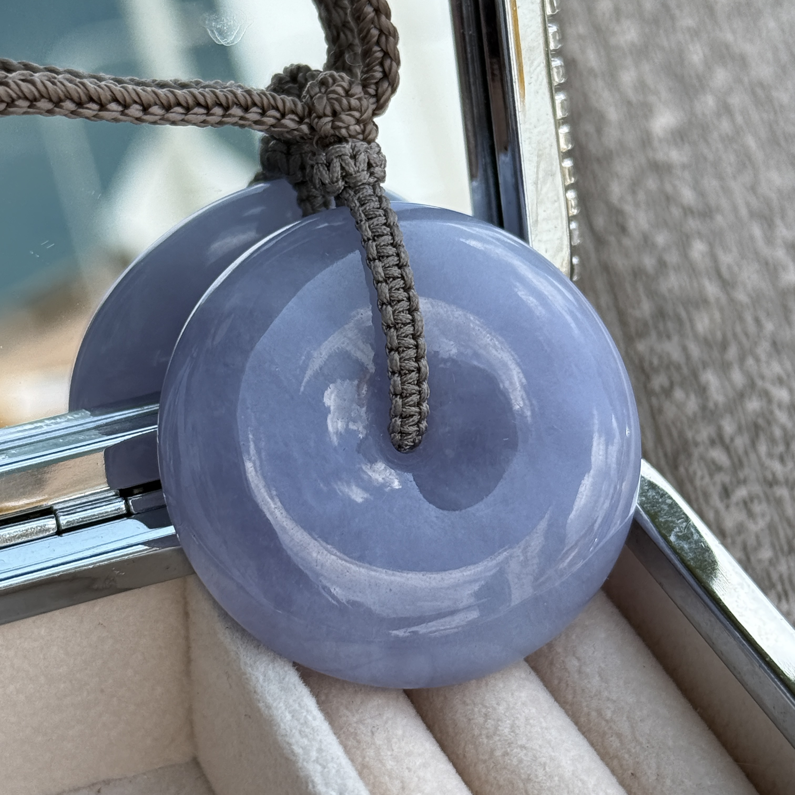 Lavender Jade Safety Coin (PJA01043)