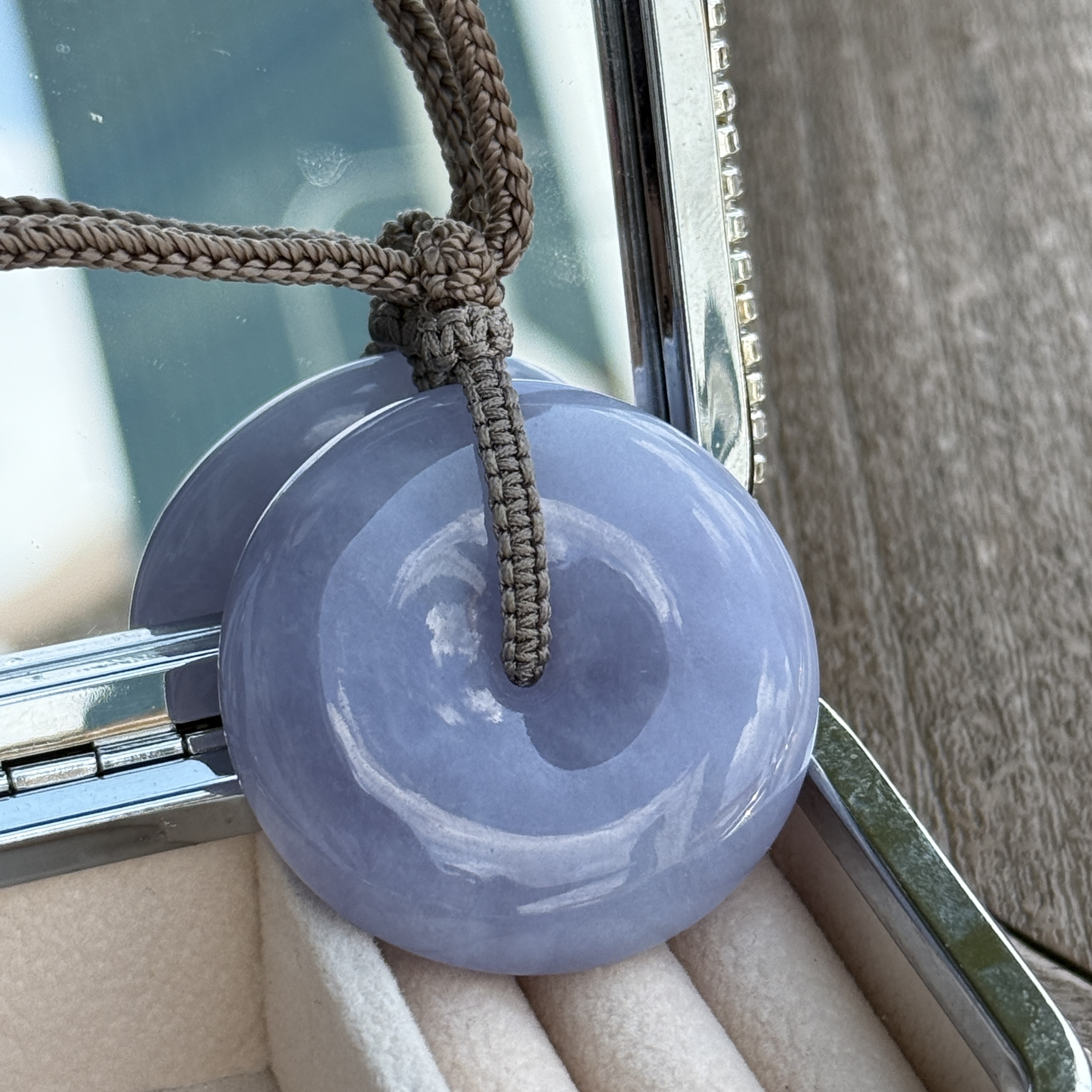 Lavender Jade Safety Coin (PJA01043)