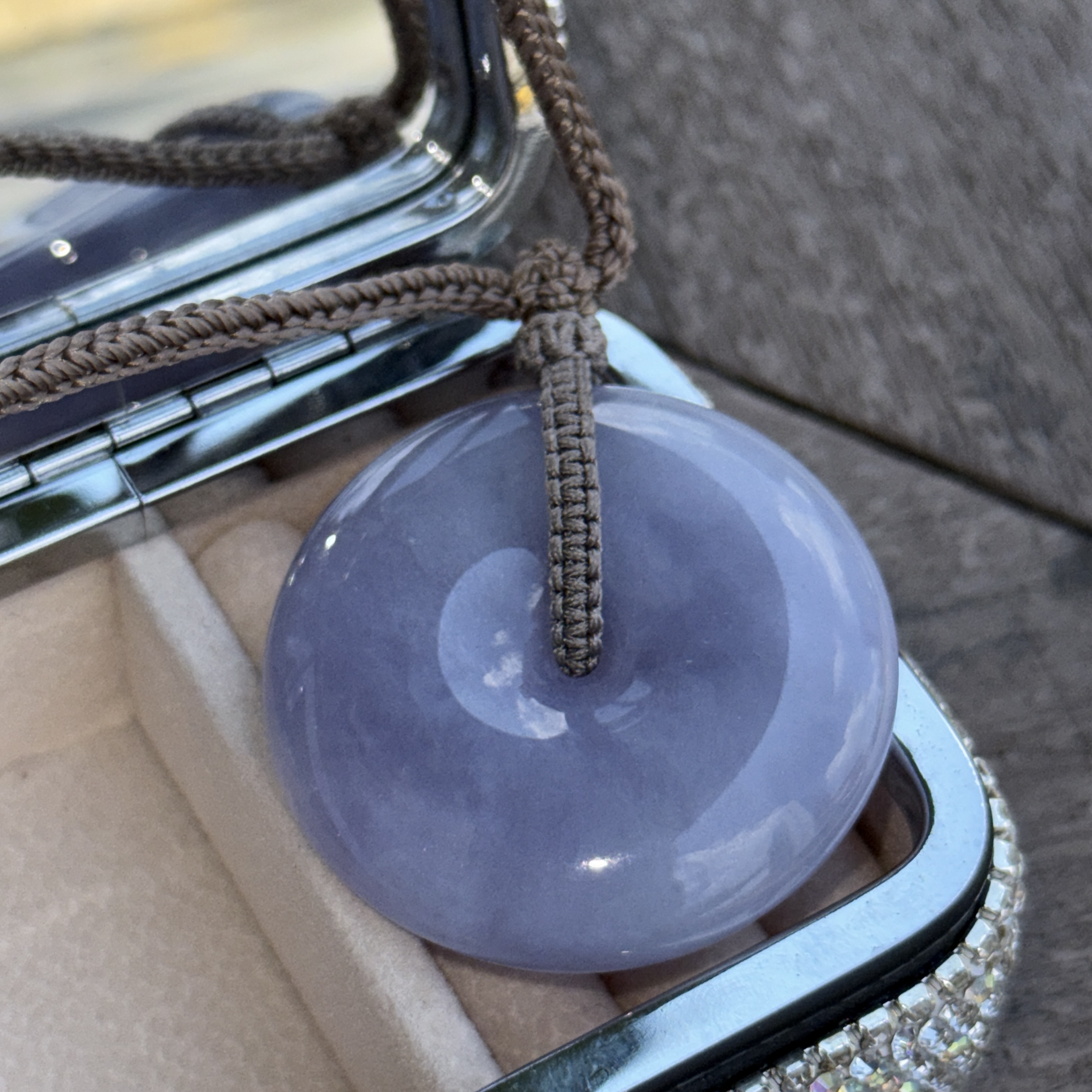 Lavender Jade Safety Coin (PJA01043)