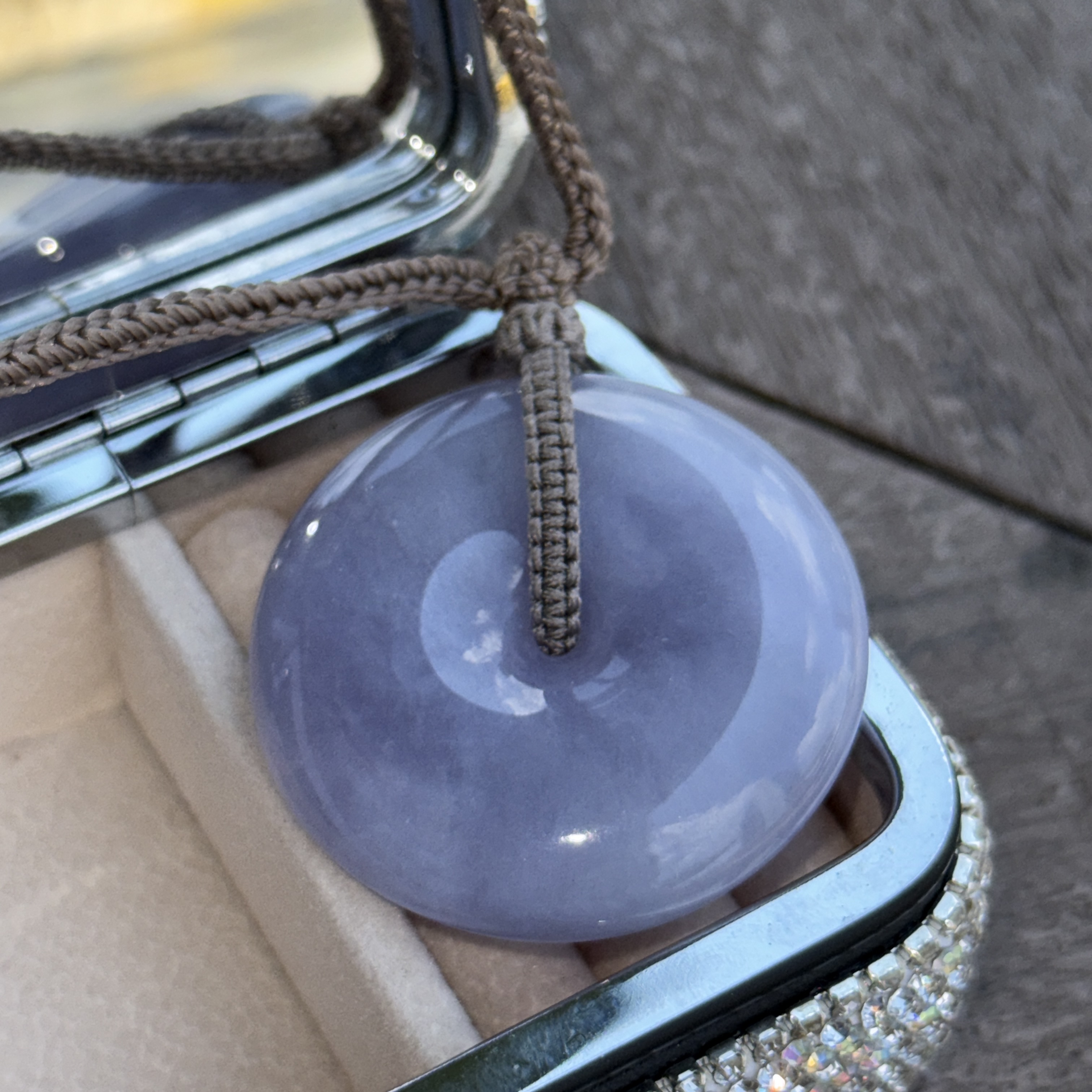 Lavender Jade Safety Coin (PJA01043)