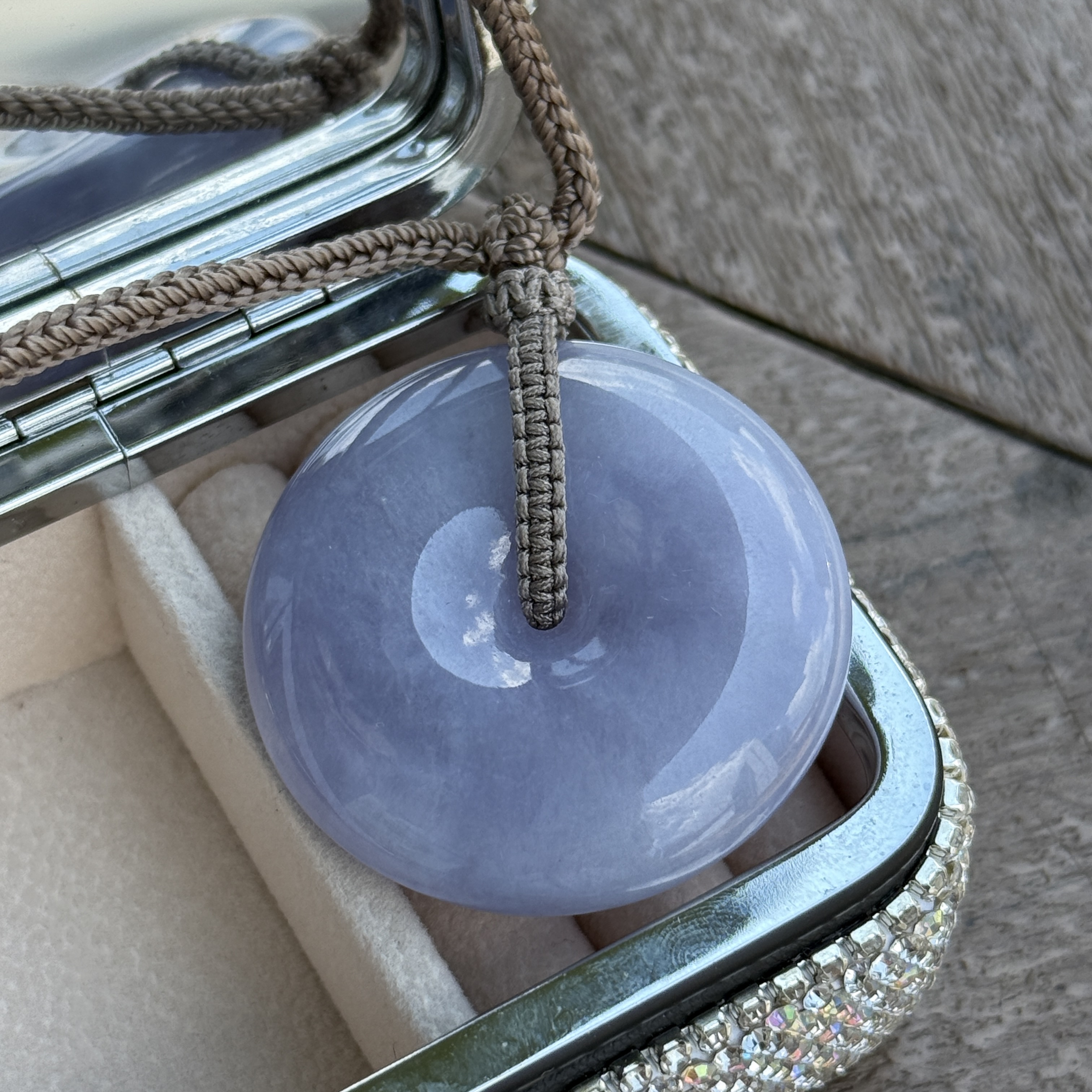 Lavender Jade Safety Coin (PJA01043)