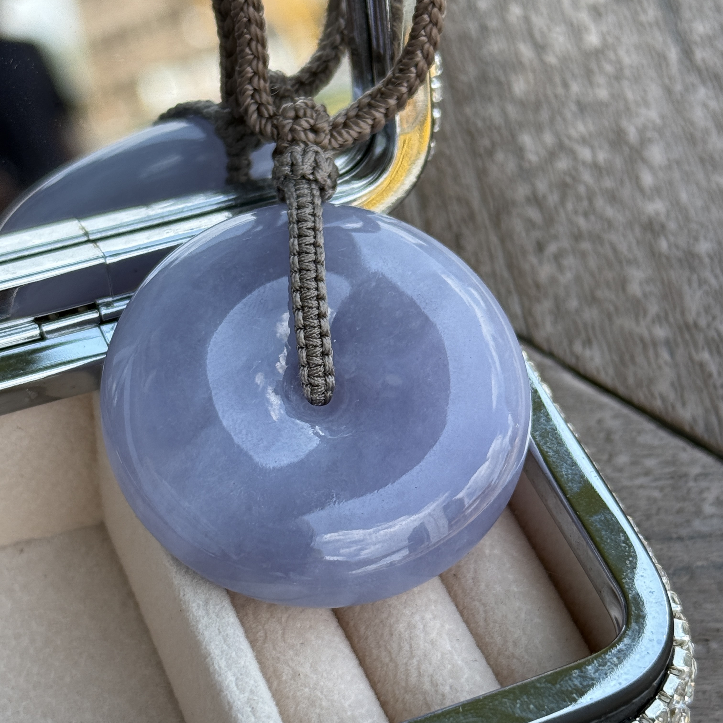 Lavender Jade Safety Coin (PJA01043)
