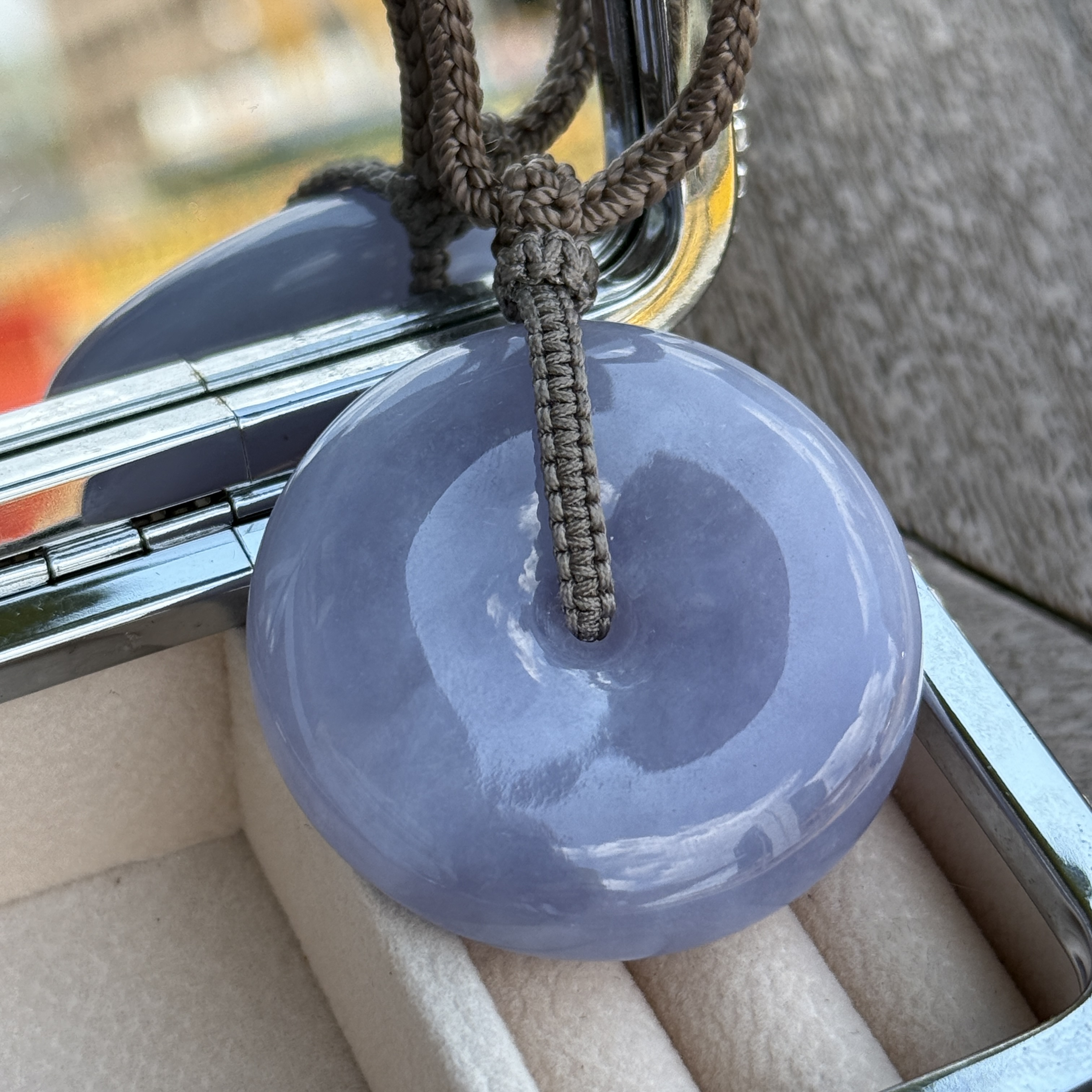 Lavender Jade Safety Coin (PJA01043)