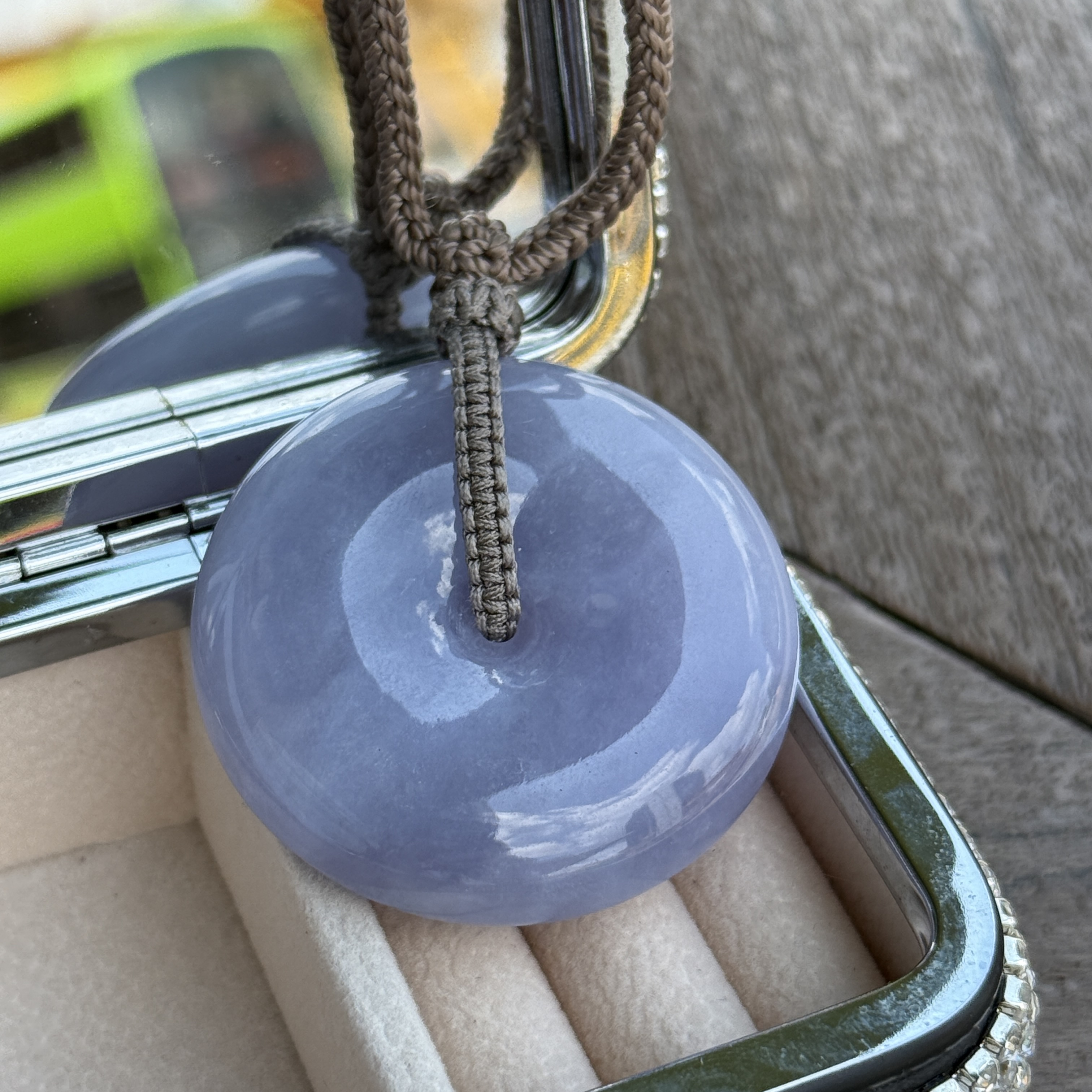 Lavender Jade Safety Coin (PJA01043)