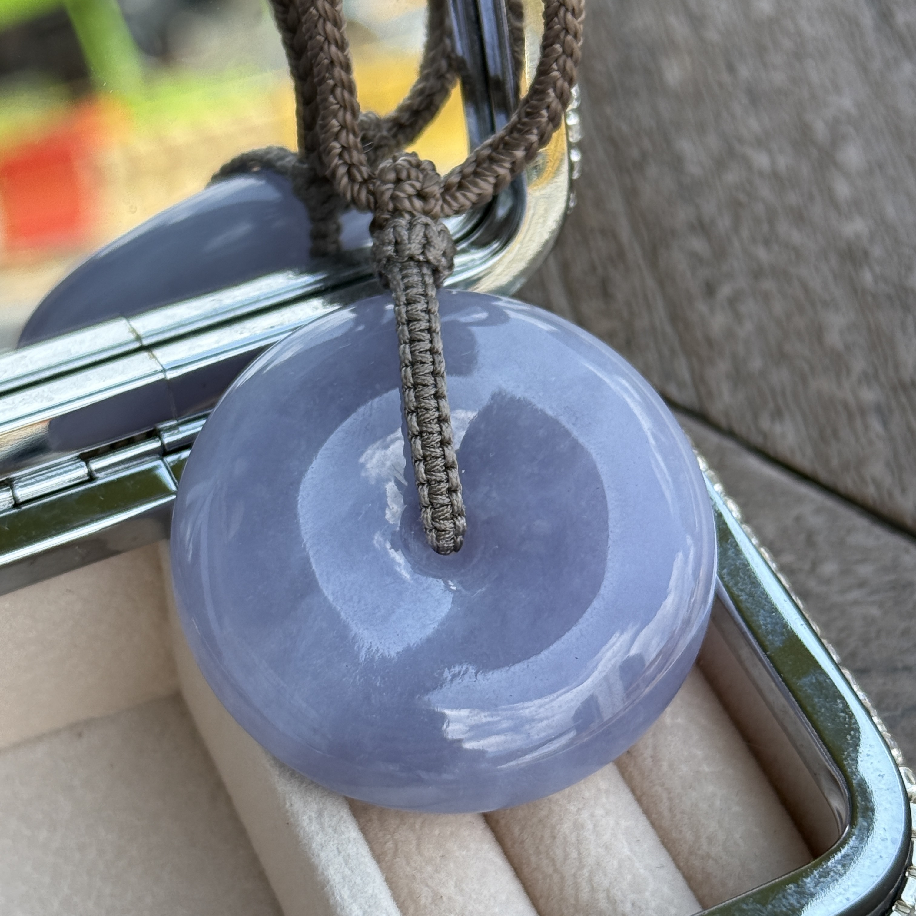 Lavender Jade Safety Coin (PJA01043)