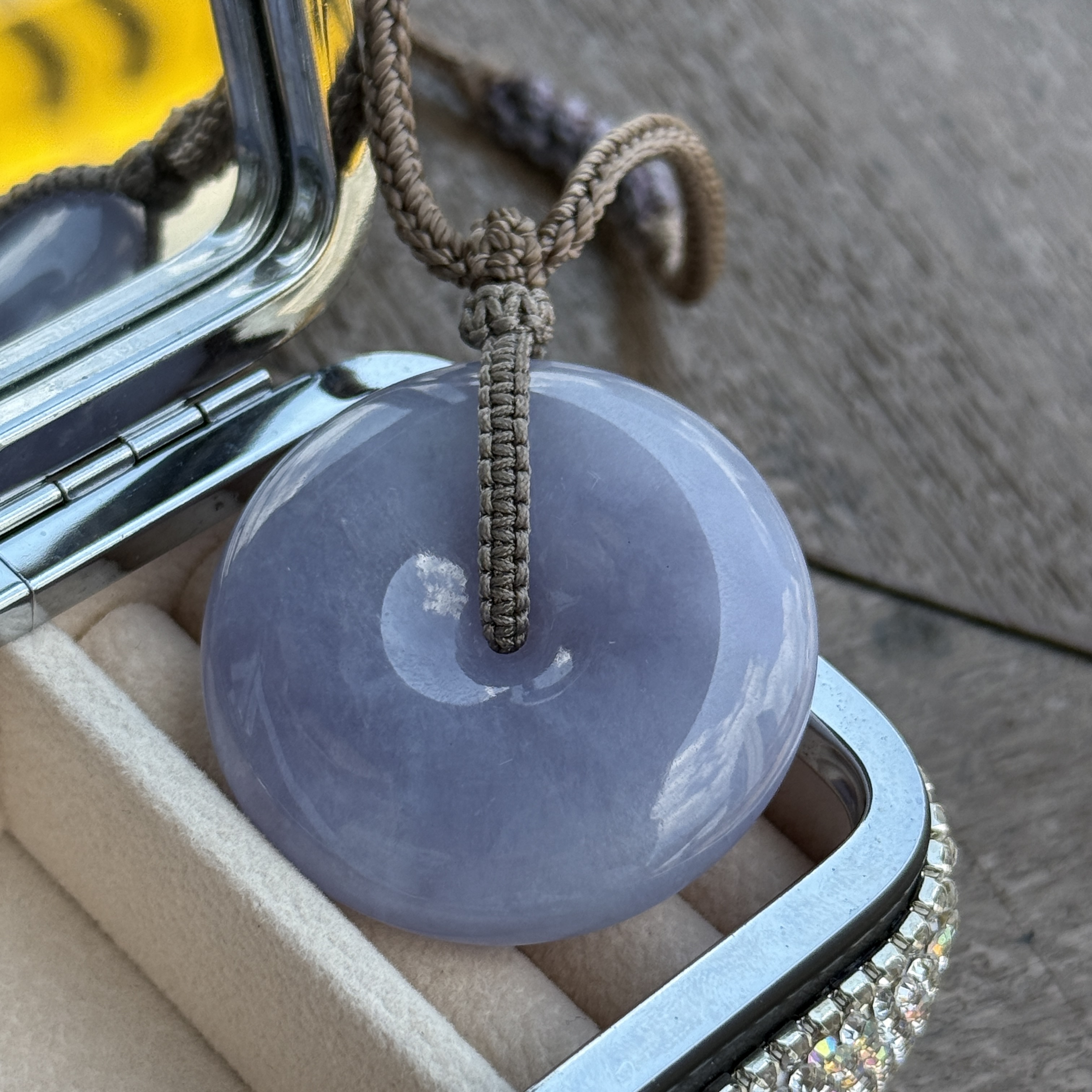 Lavender Jade Safety Coin (PJA01043)