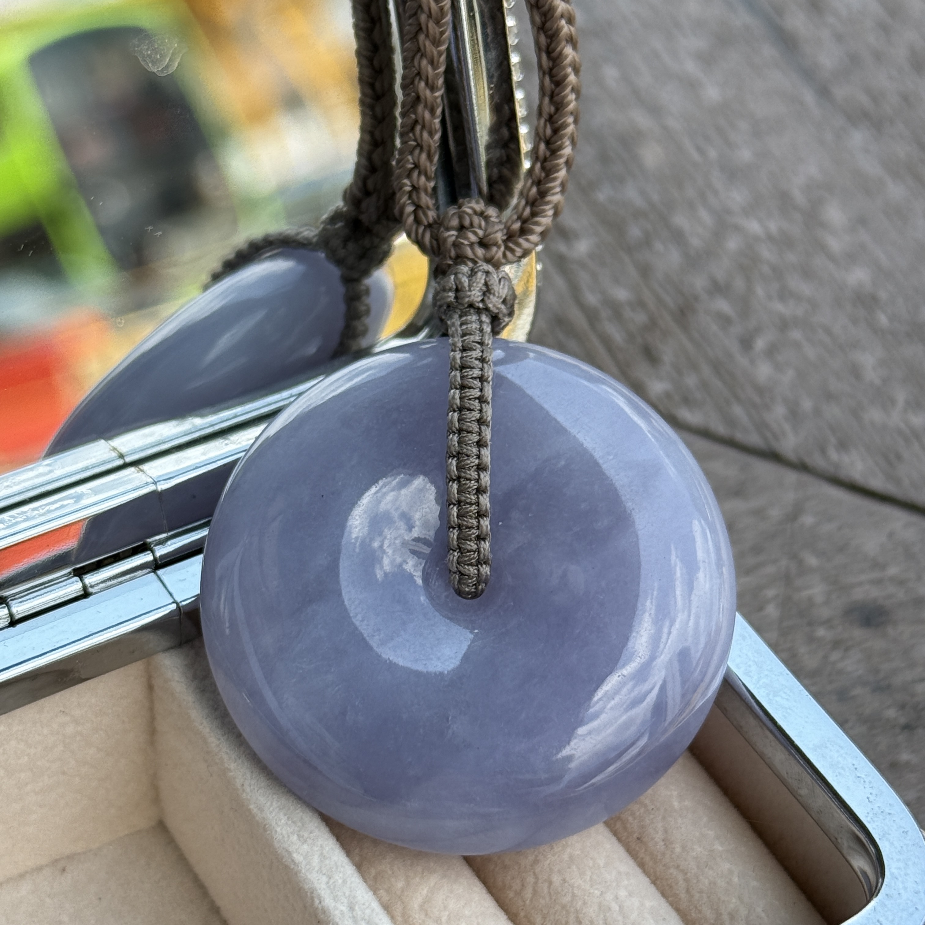 Lavender Jade Safety Coin (PJA01043)