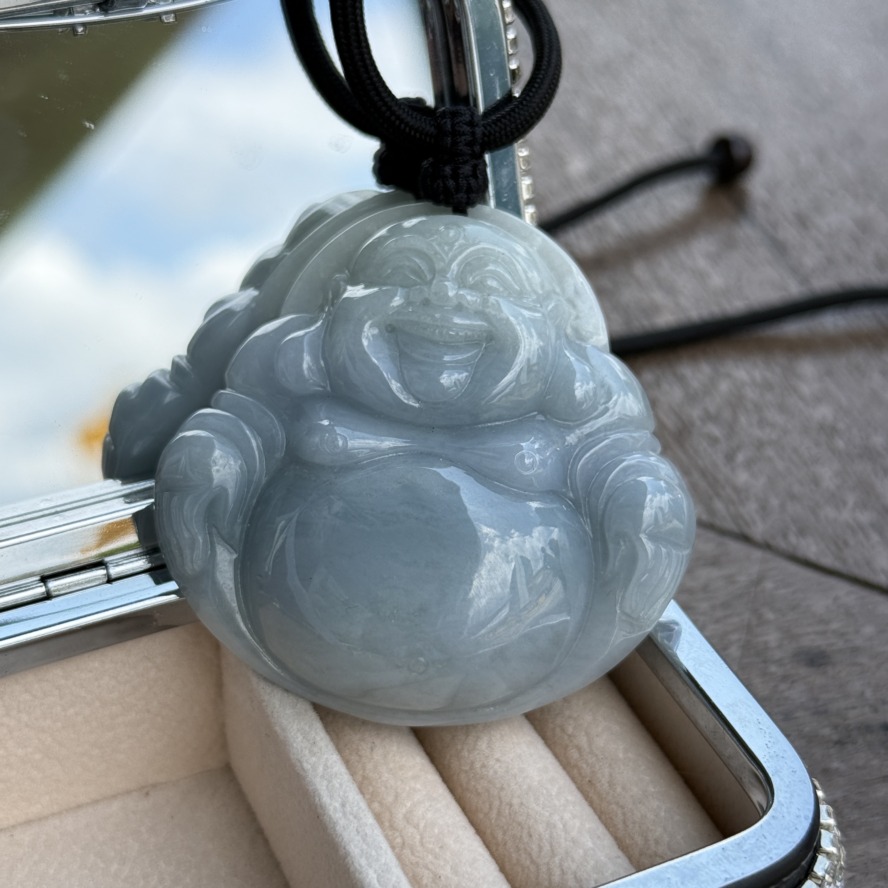 Lavender Laughing Buddha (PJA01032)