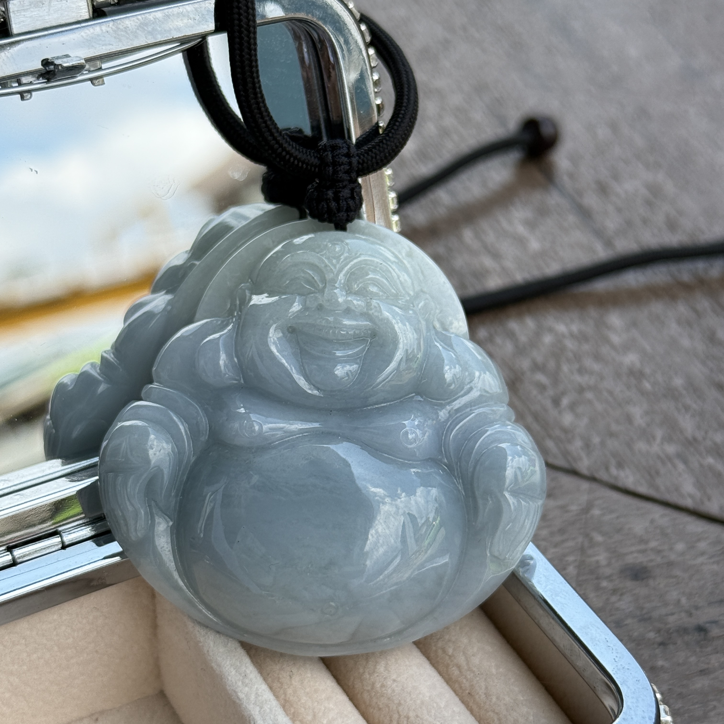 Lavender Laughing Buddha (PJA01032)