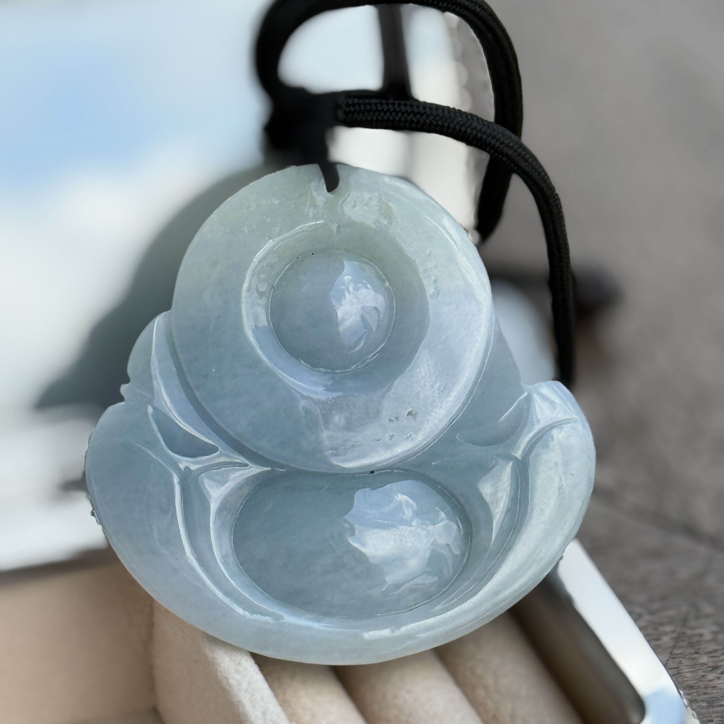 Lavender Laughing Buddha (PJA01032)
