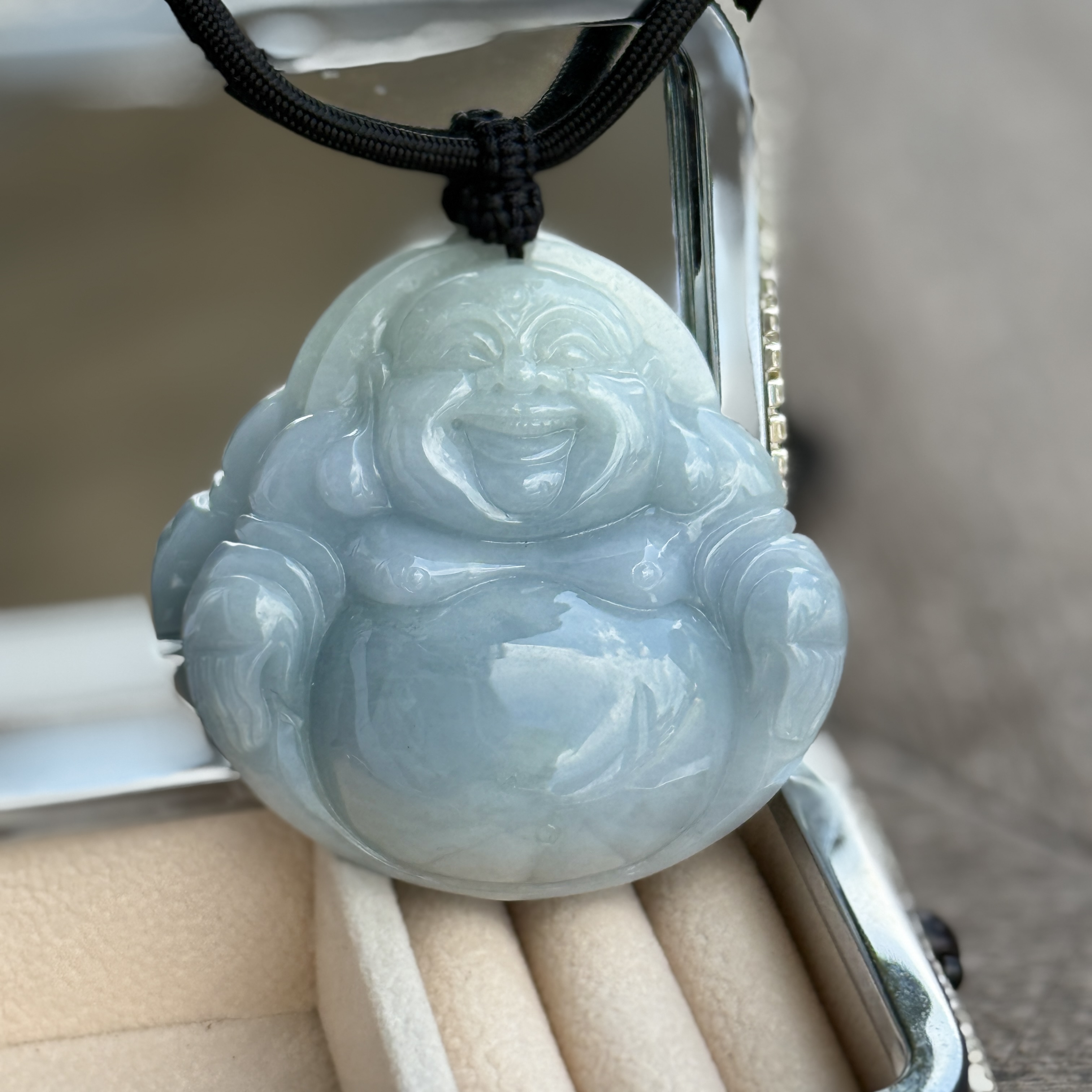 Lavender Laughing Buddha (PJA01032)
