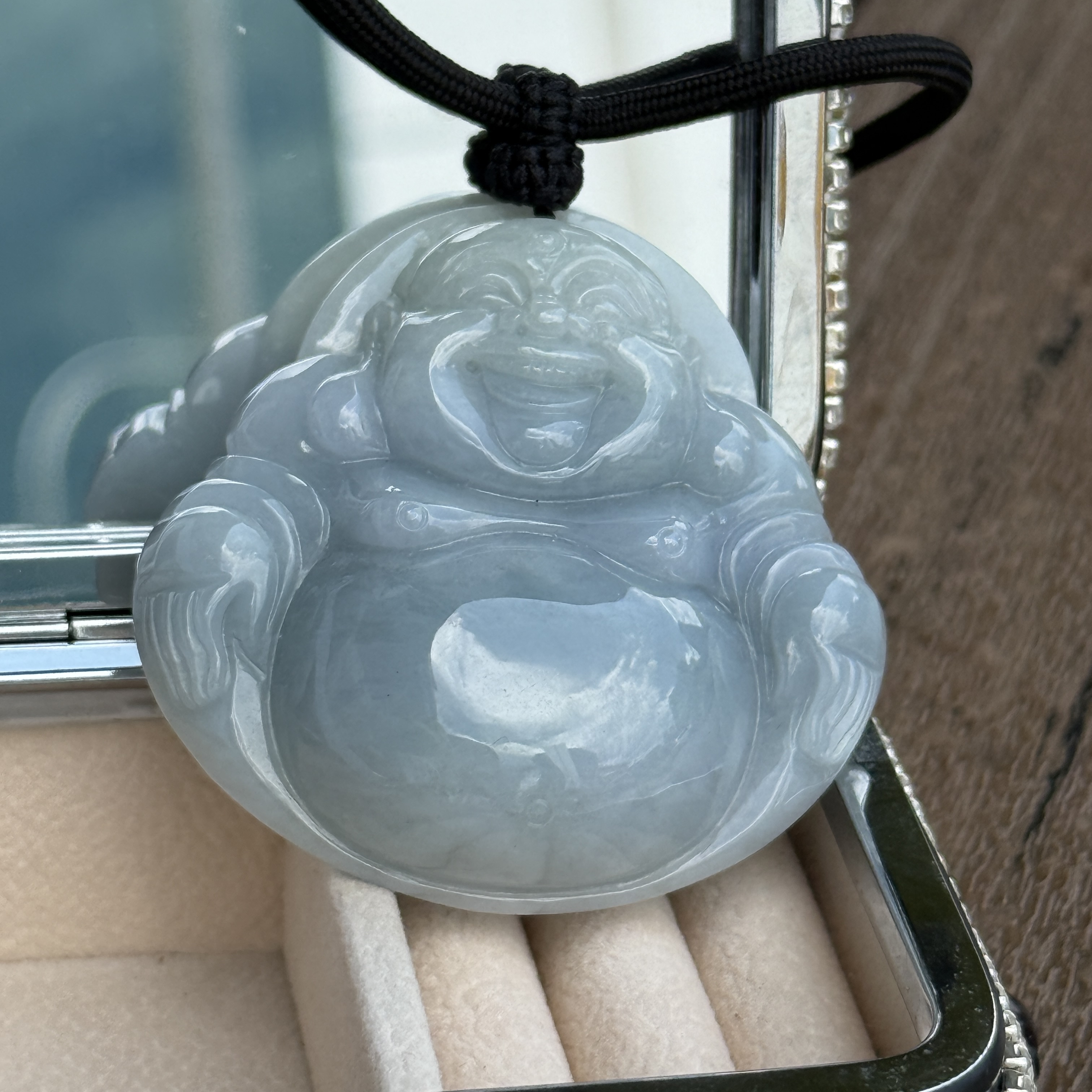 Lavender Laughing Buddha (PJA01032)