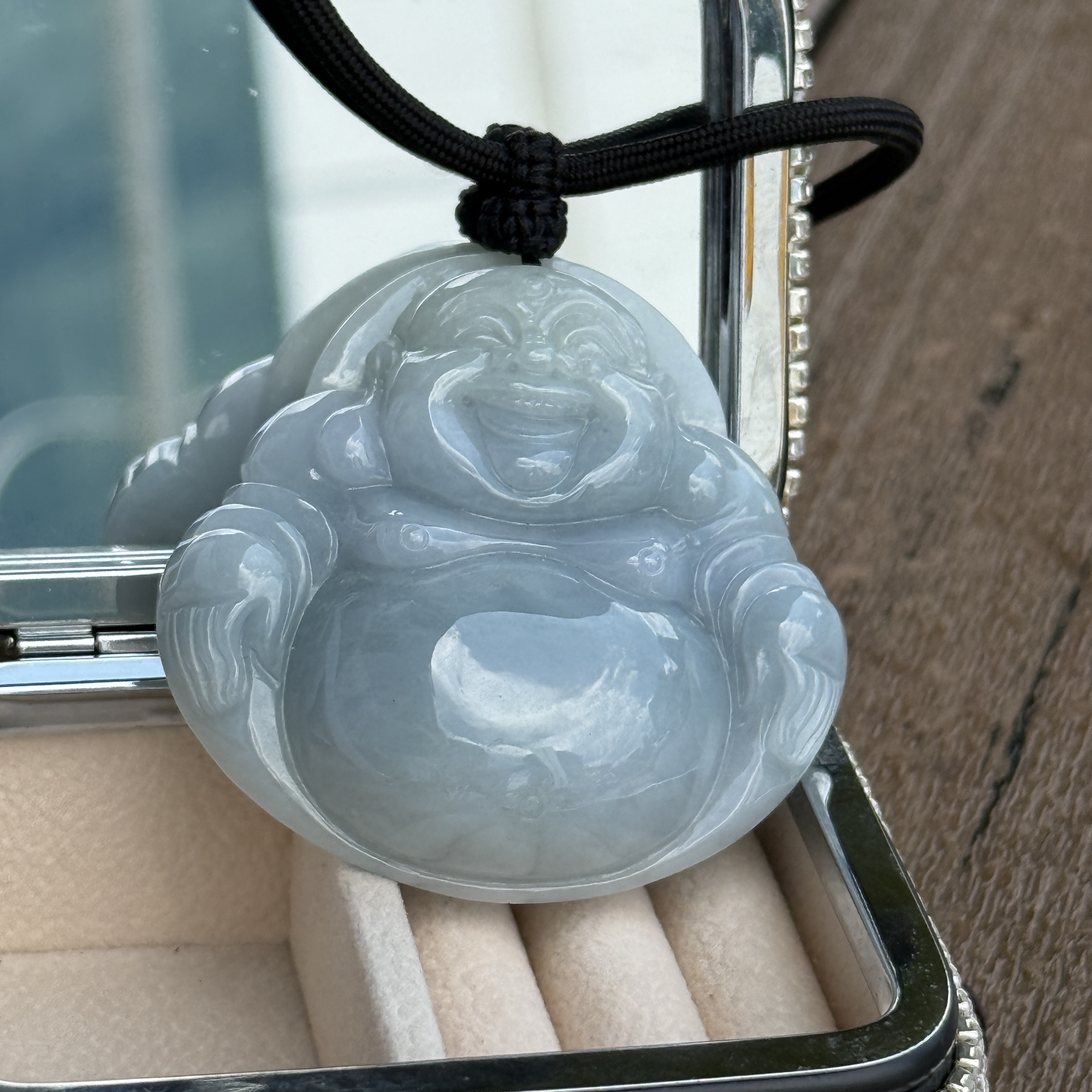 Lavender Laughing Buddha (PJA01032)