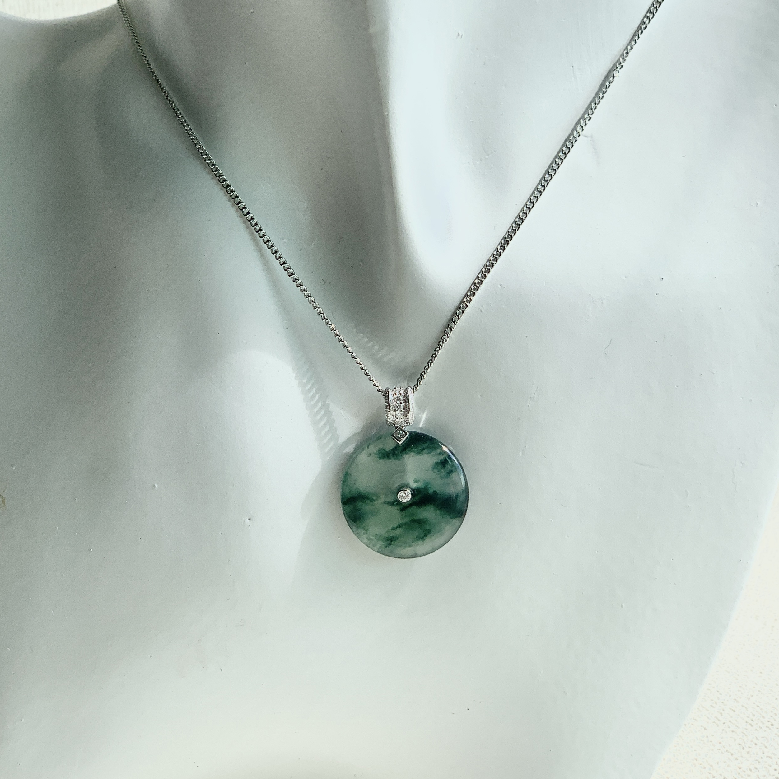 Jadeite Safety Coin Pendant (PJA00601)