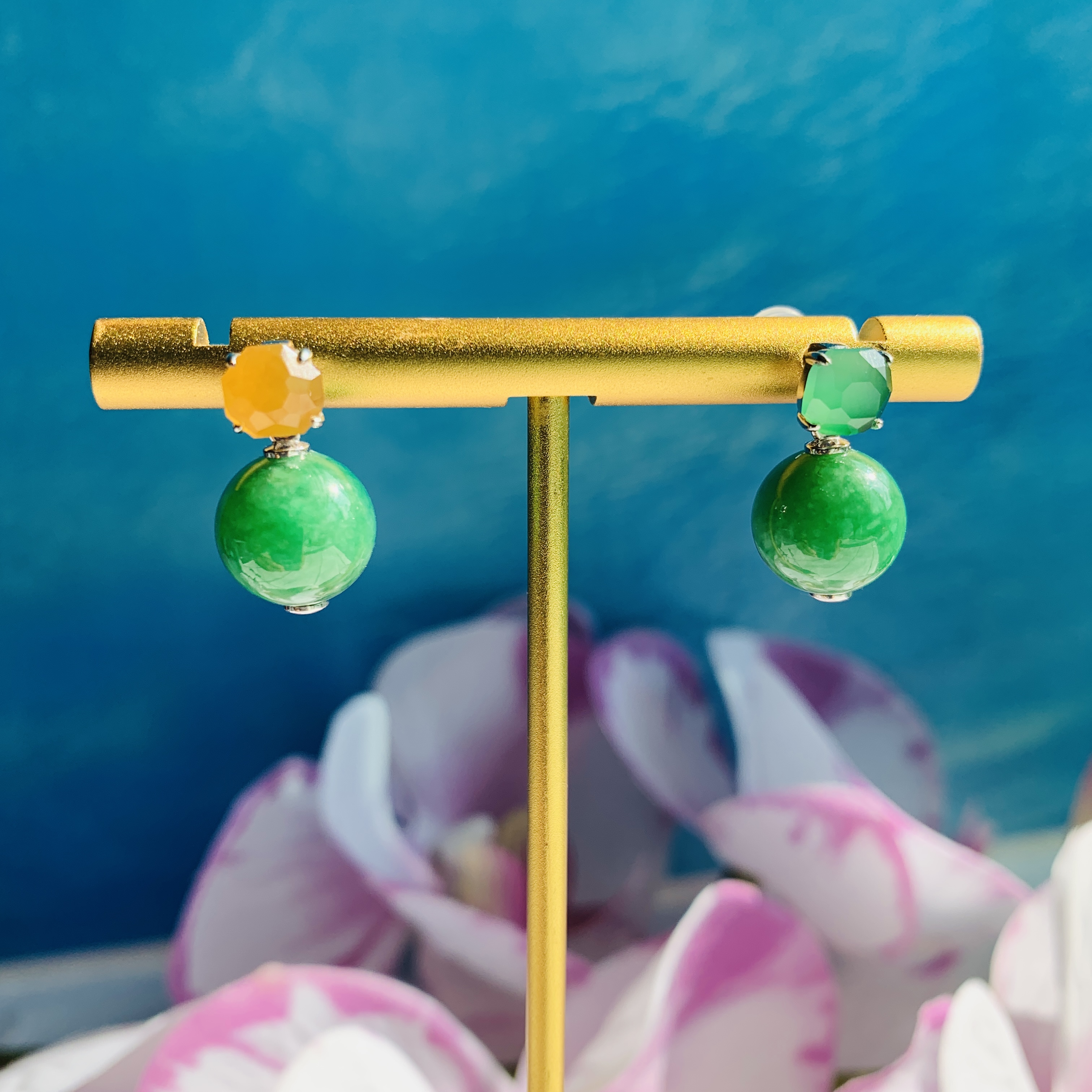 Versatile Jade Earrings (PJA00558)