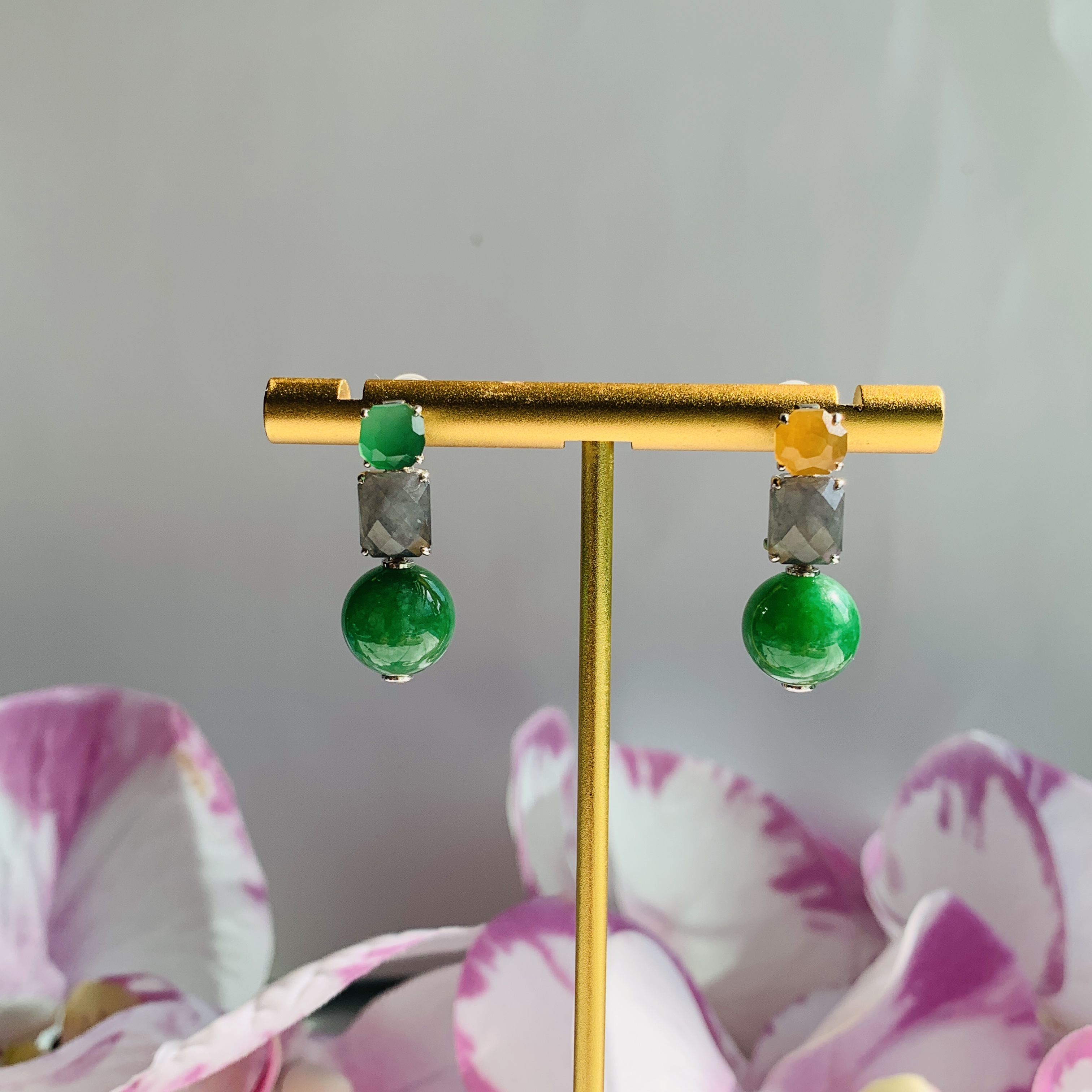 Versatile Jade Earrings (PJA00558)