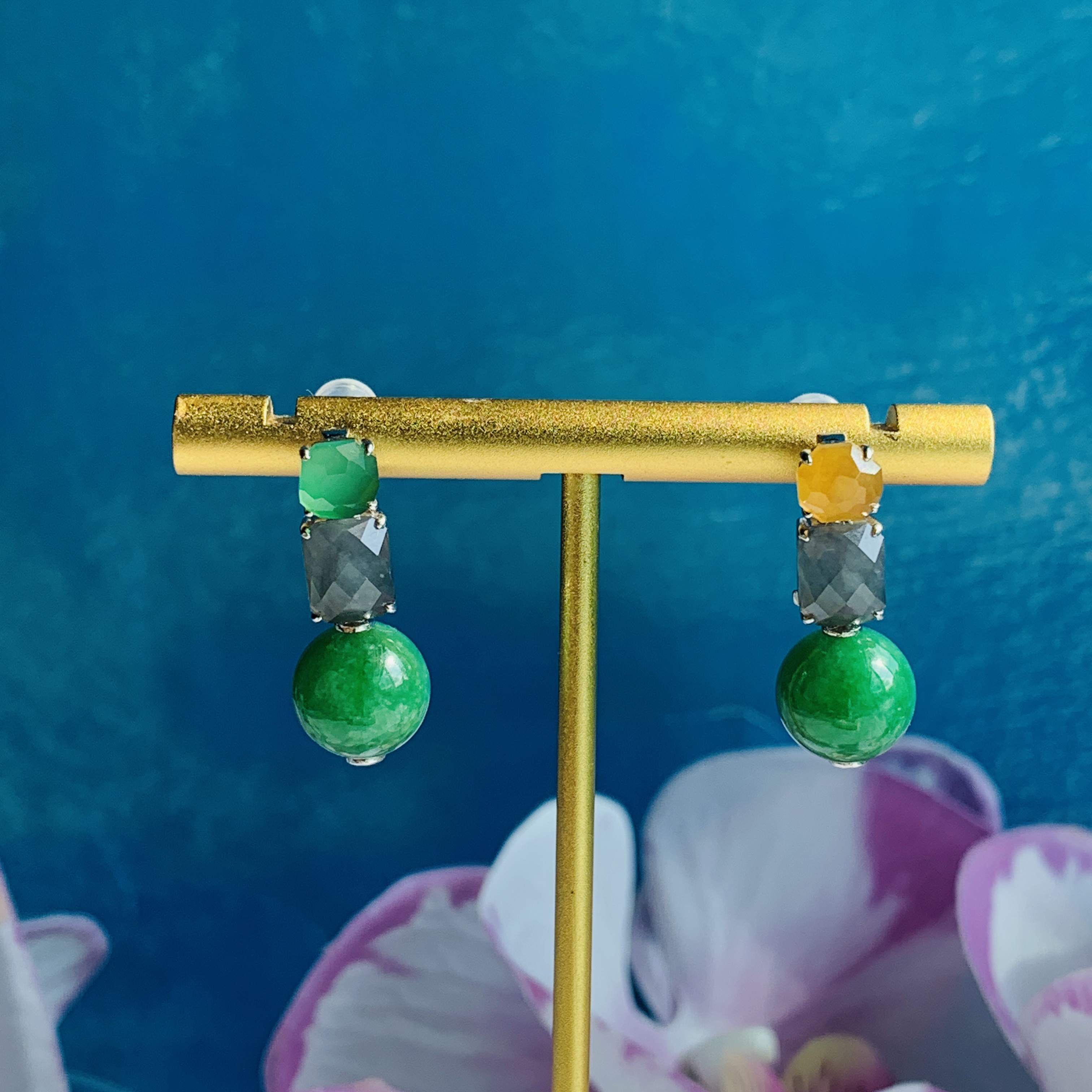 Versatile Jade Earrings (PJA00558)