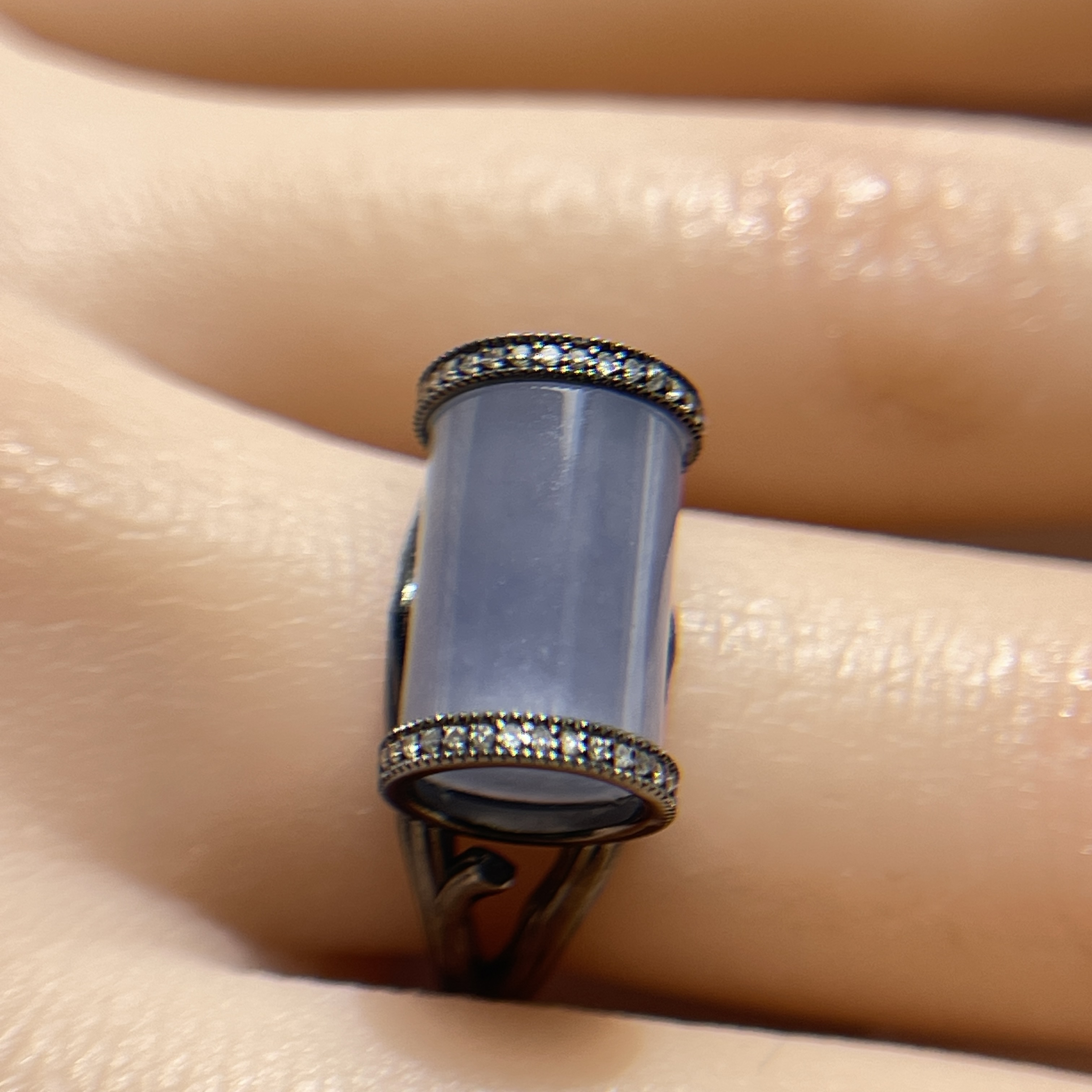 18K Black Gold Lavender Ring (PJA00333)