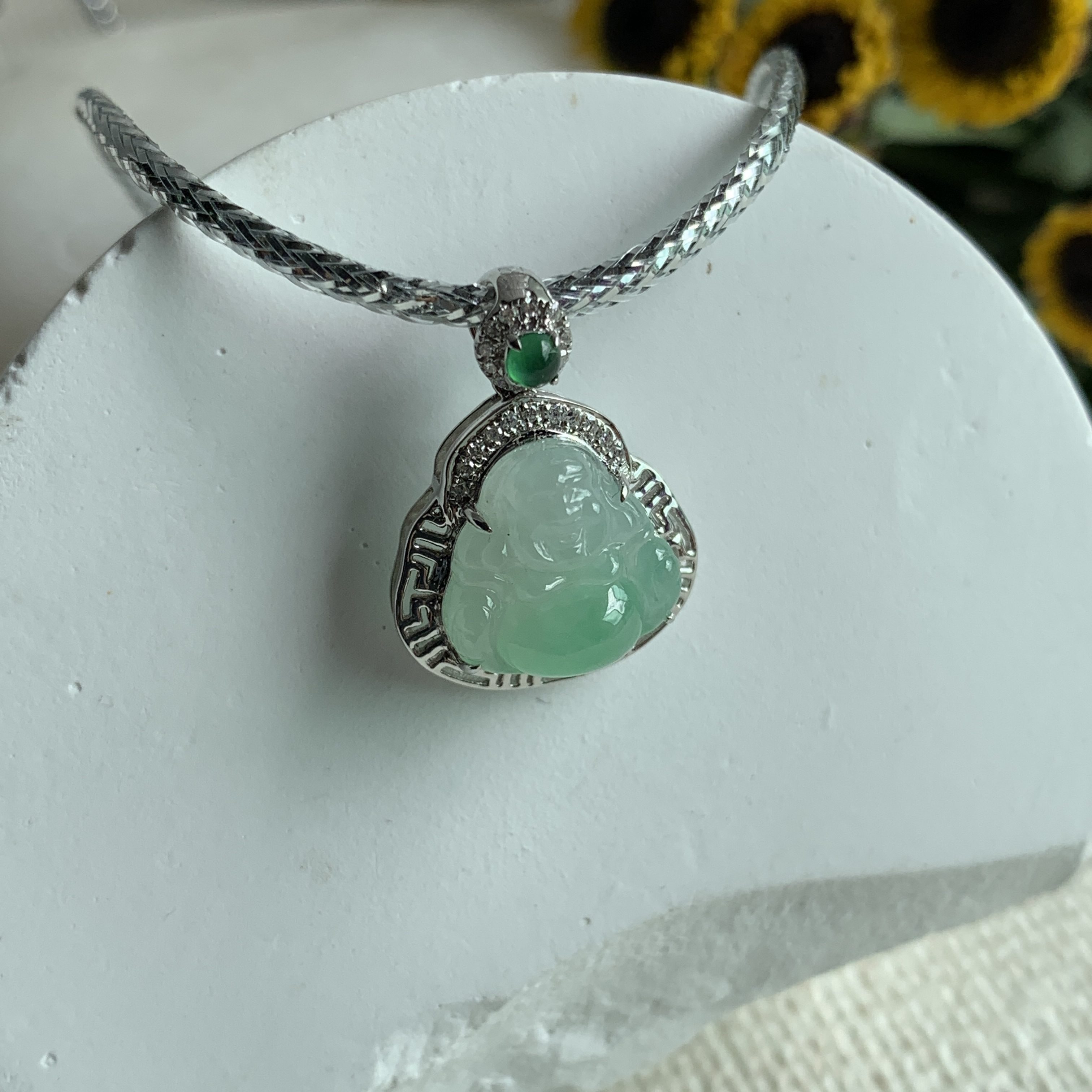 Green Buddha Jade Pendant (PJA00581)