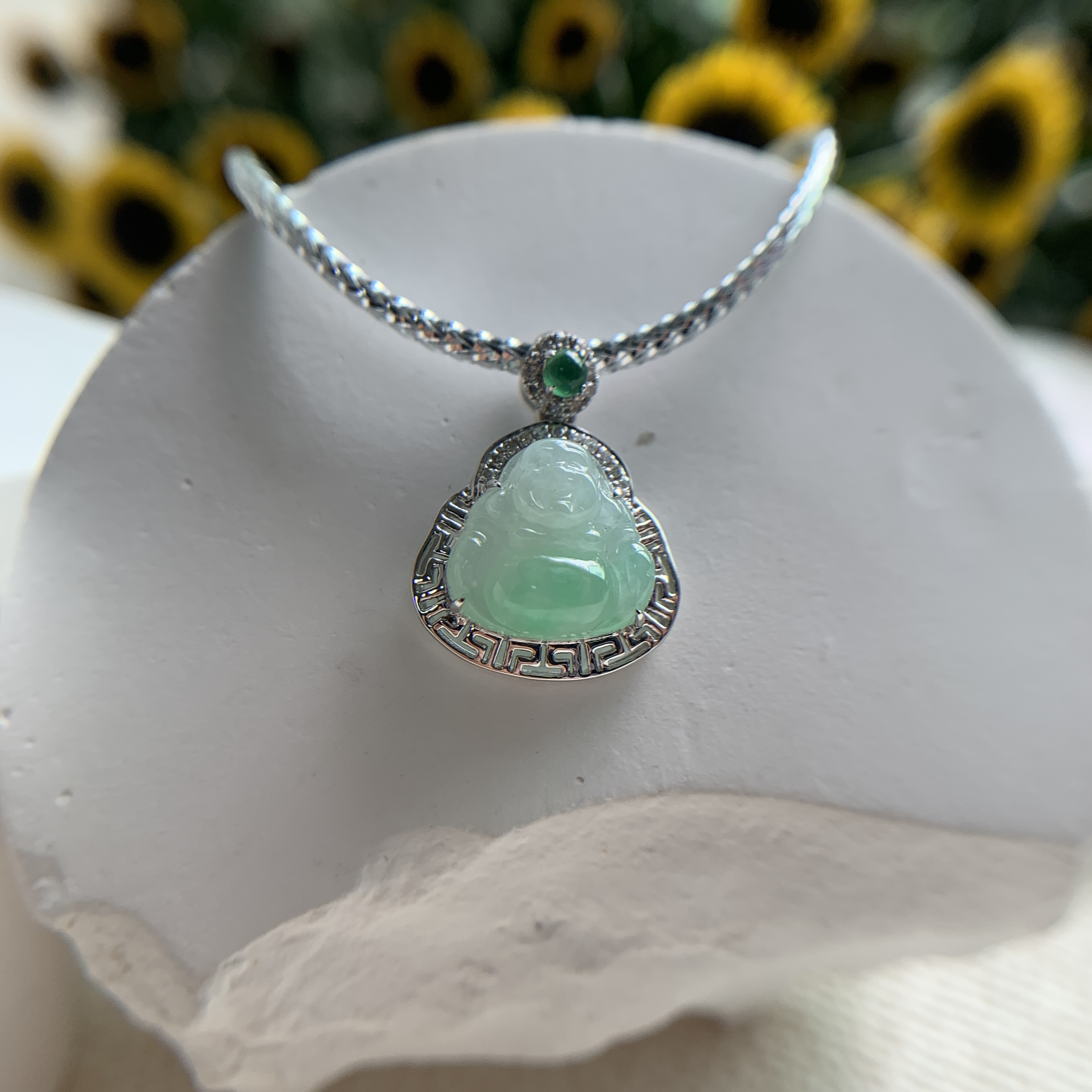 Green Buddha Jade Pendant (PJA00581)