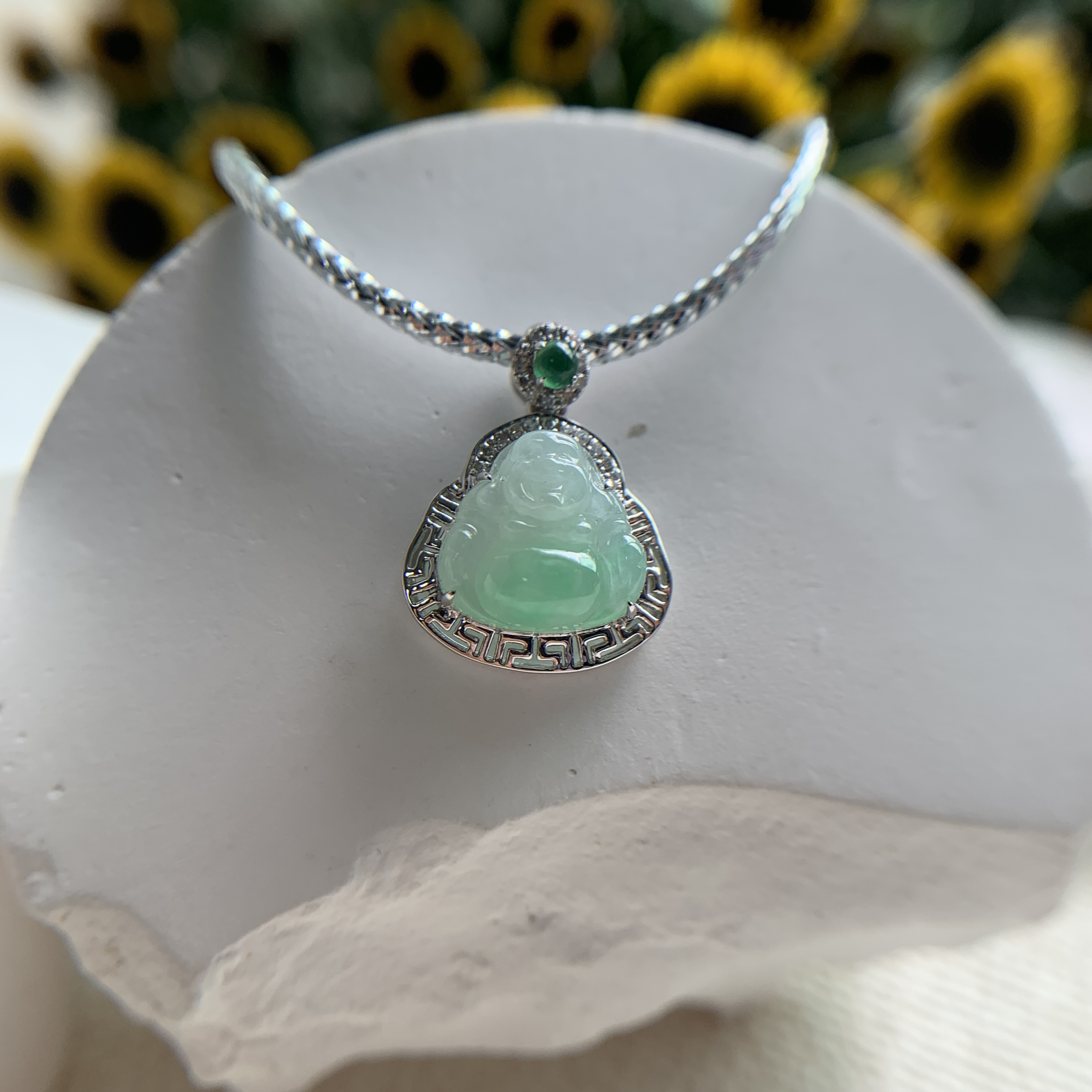 Green Buddha Jade Pendant (PJA00581)