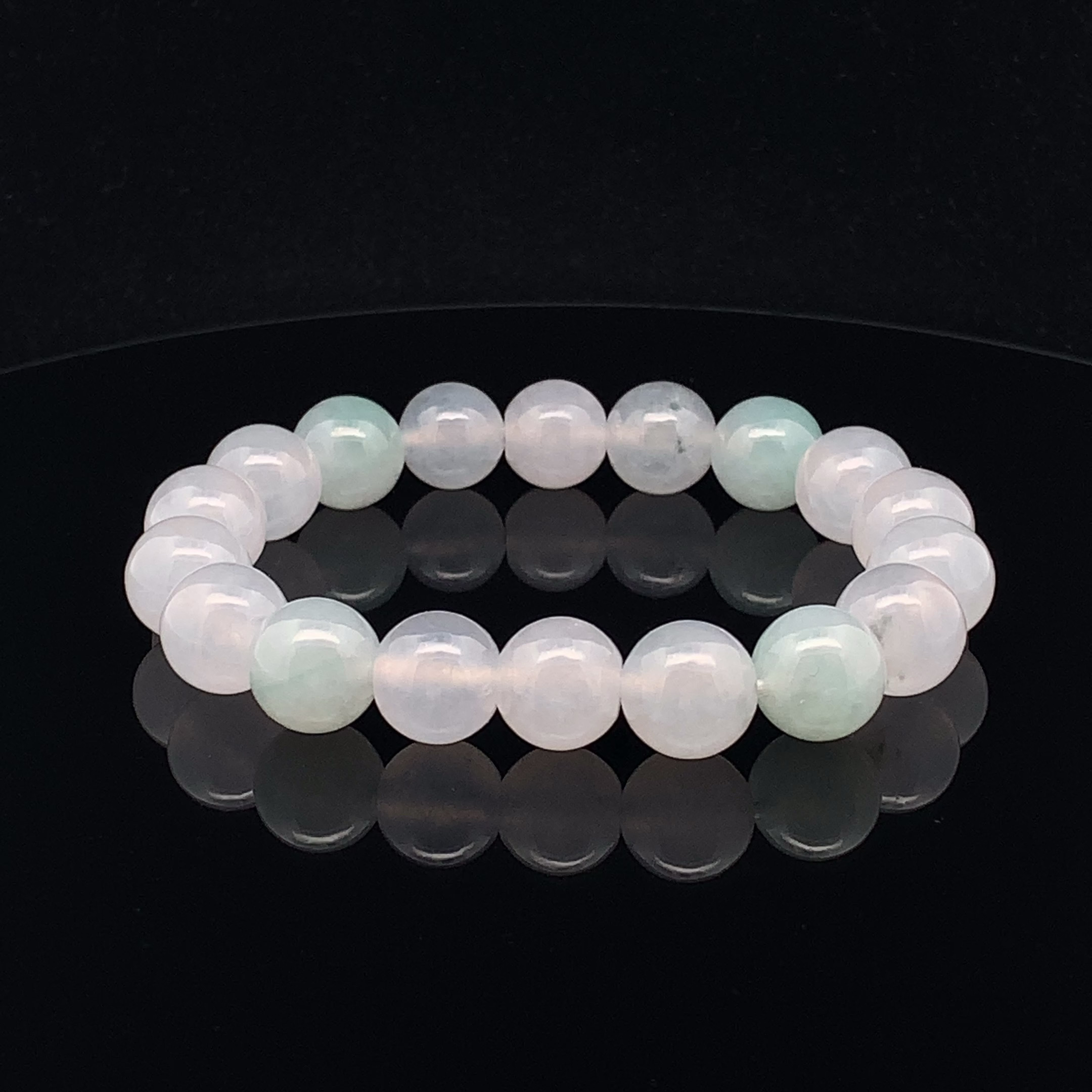 Icy White Jade Bracelet (PJA00440)