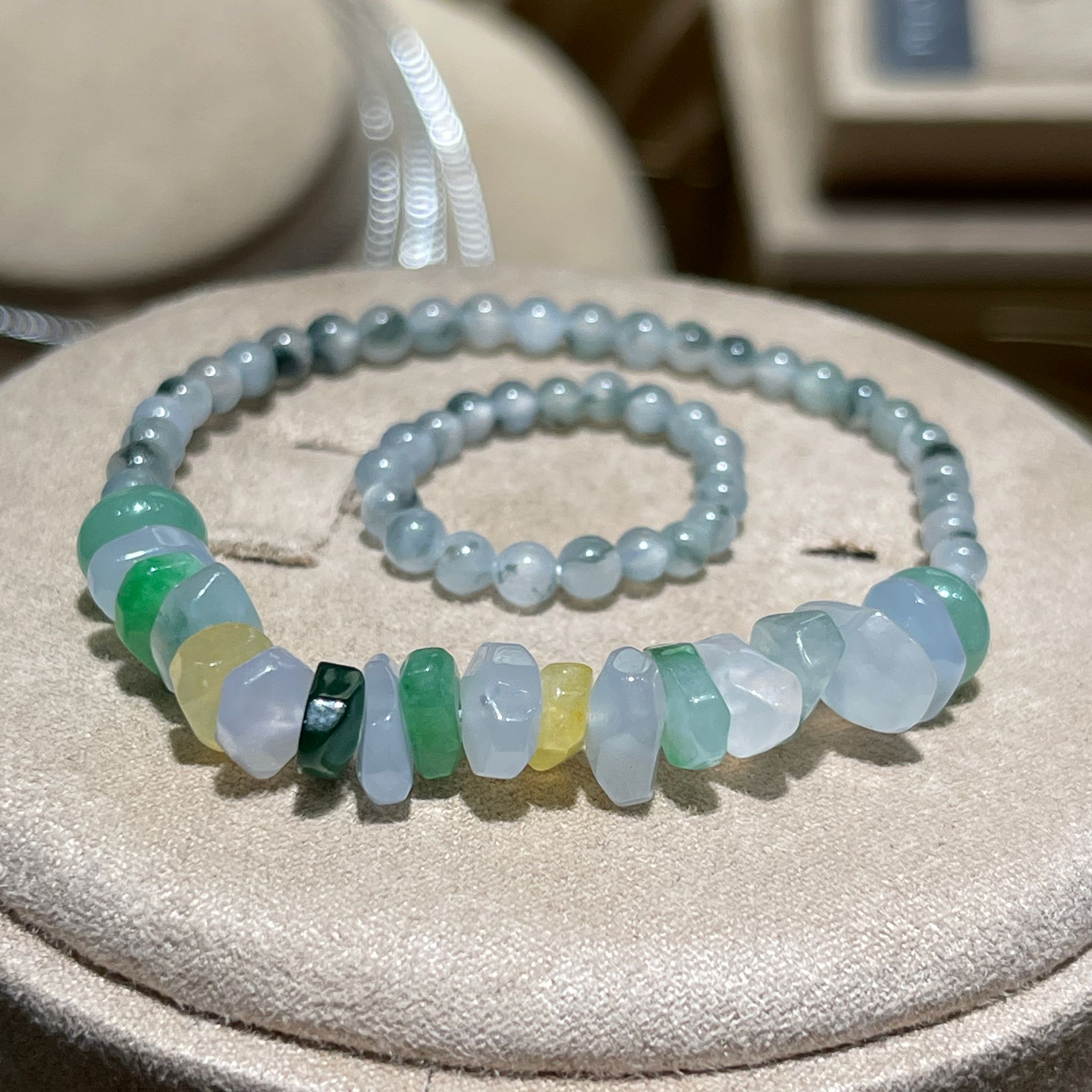 Multicolor Candilicious Jadeite Beads Bracelet (PJA00601)