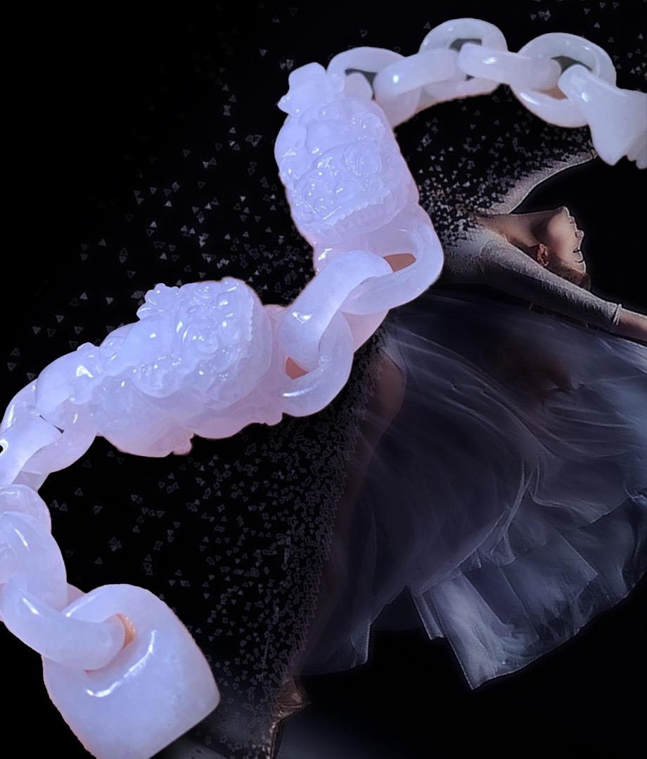 Lavender Double Pixiu Jade Bracelet (PJA01138)