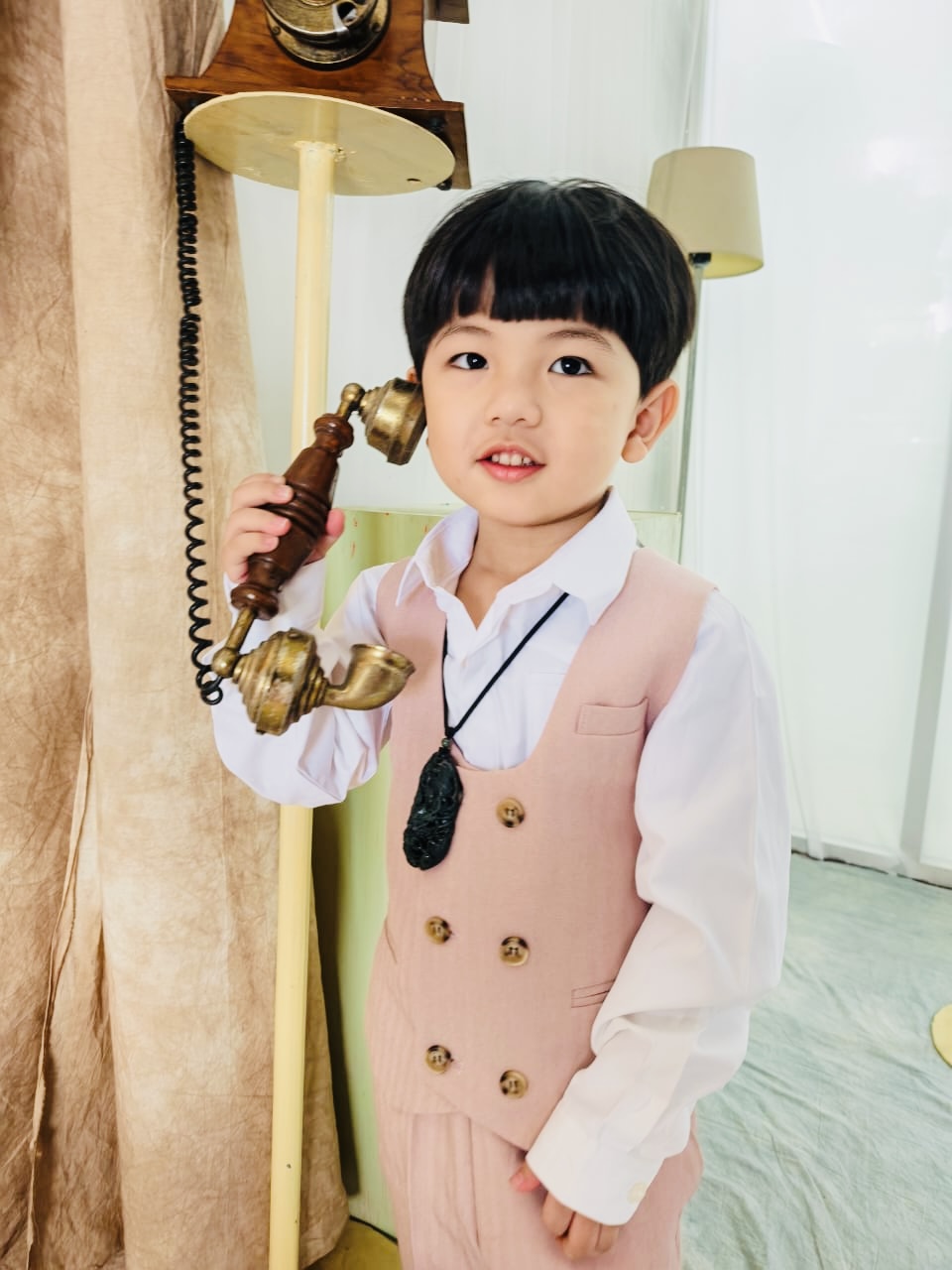 18K Green Carved Dragon Pendant (PJA01044)